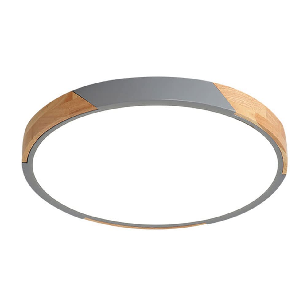 Nordic LED Ceiling Light Fixture - Modern Round Flush Mount Lighting, 3000K Warm White, Minimalist Design for Bedroom, Study, Corridor, Stairwell - Perfect for Cozy Home Ambiance and Nighttime Reading
