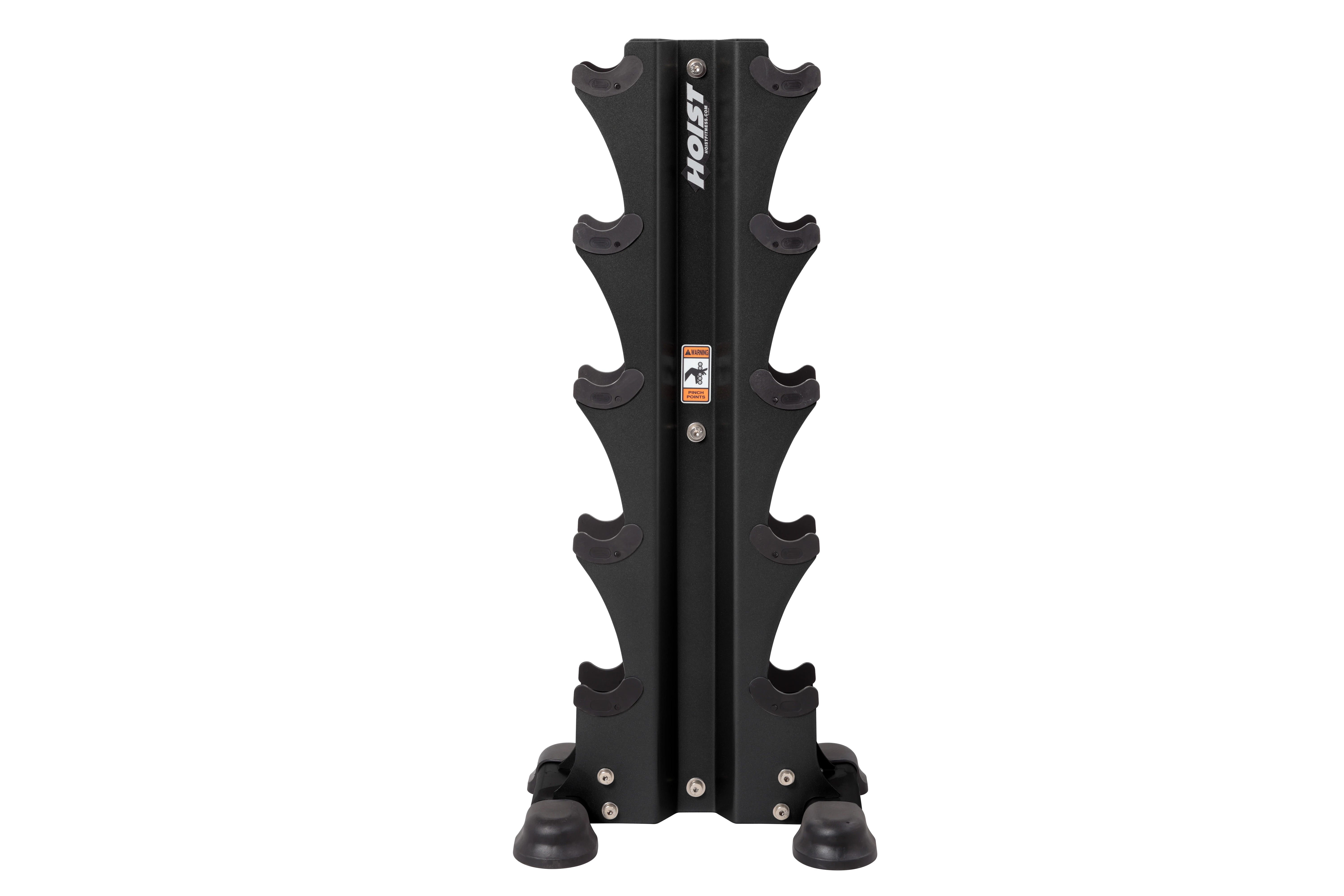 Hoist 5 Pair Vertical Dumbbell Tower Rack (HF 5459) - Heavy Duty Dumbbell Storage for Home Gym & Commercial Fitness Centers - Perfect for Weight Training & Space Saving Organization