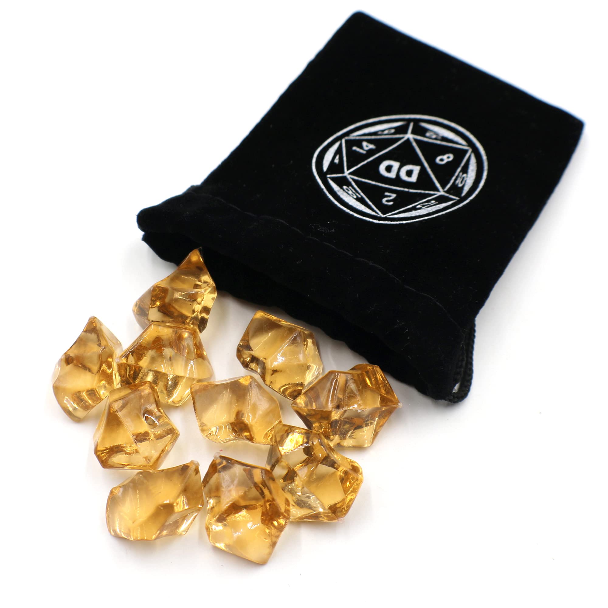 Premium Hollow Brass Dice Set with Journal & Wooden Pen Gift Box - Bronze & Silver Finish - Perfect for Tabletop RPG Games, D&D Accessories & Unique Gifts for Gamers