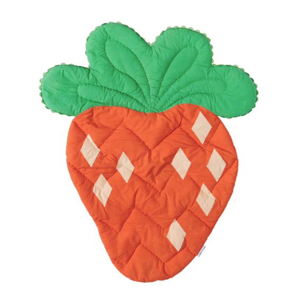 Soft Non-Slip Strawberry Playmat for Babies & Toddlers - Ceecee Play Mat for Nursery, Playroom & Floor Time - Safe & Comfortable Crawling Mat for Kids