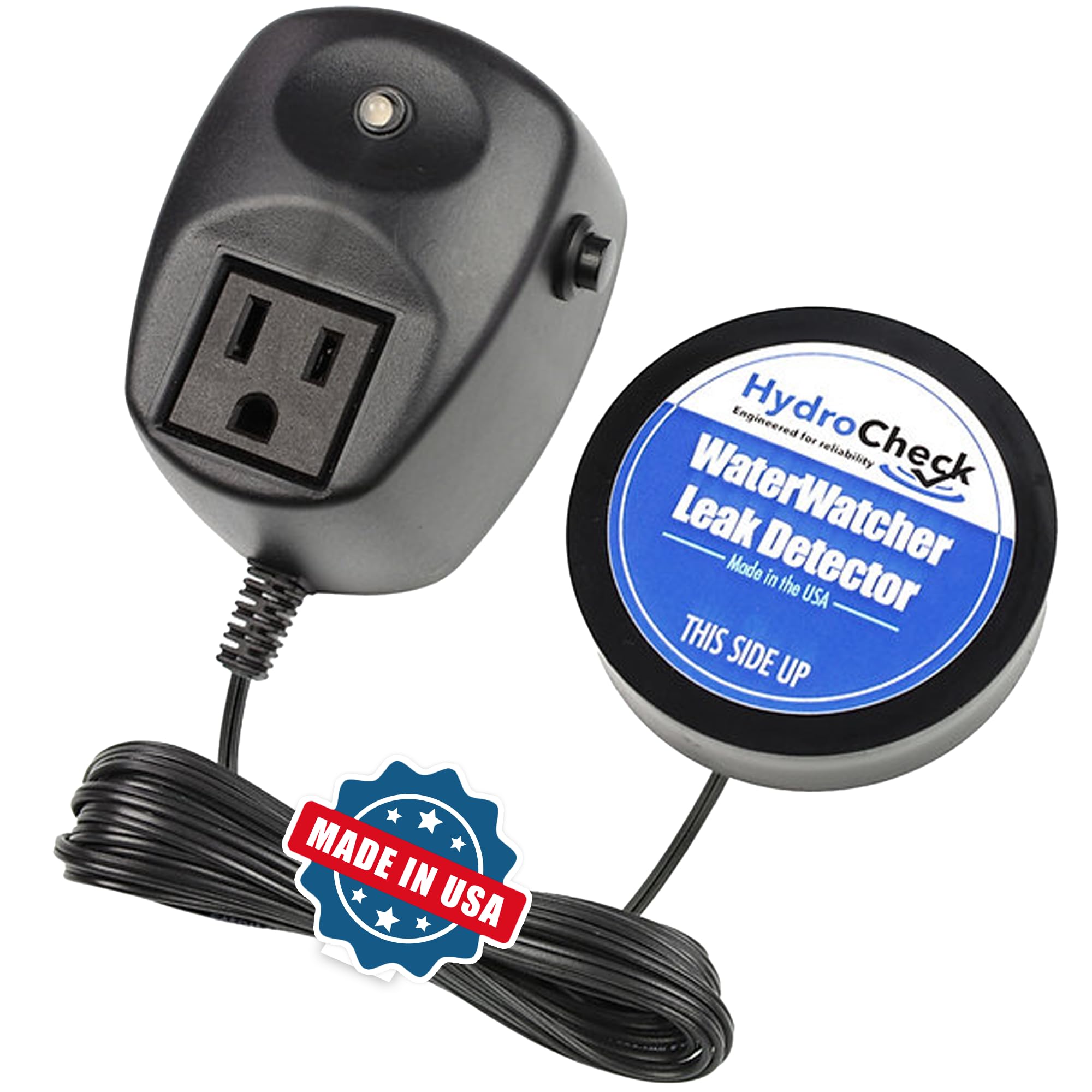 Smart Water Leak Detector Alarm - Home & Basement Flood Sensor | USA Made | Automatic Water Alarm for Pure Water | Ideal for Kitchen, Bathroom & Laundry Rooms (WaterWatcher)