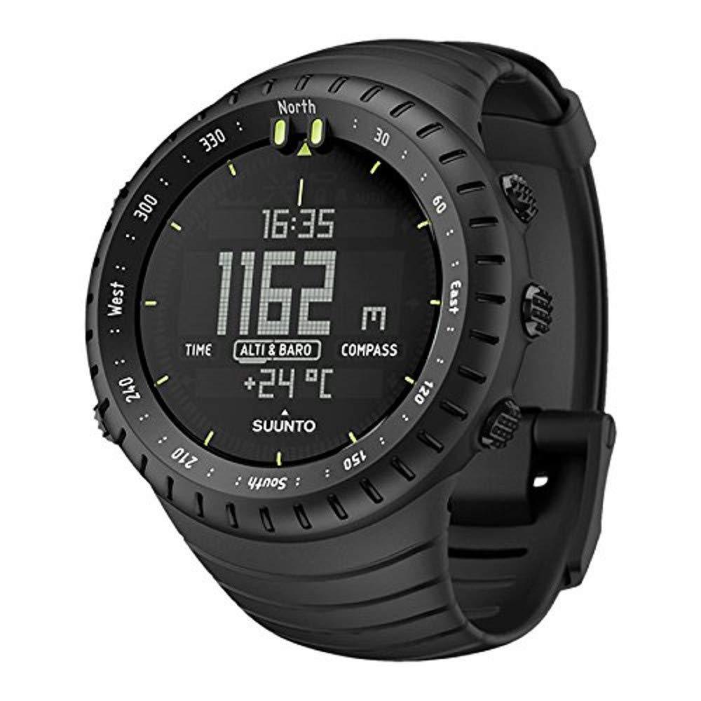 Suunto Core All Black Military Digital Watch with Altimeter, Barometer, Compass - Outdoor Sports, Hiking, Camping, Adventure Gear