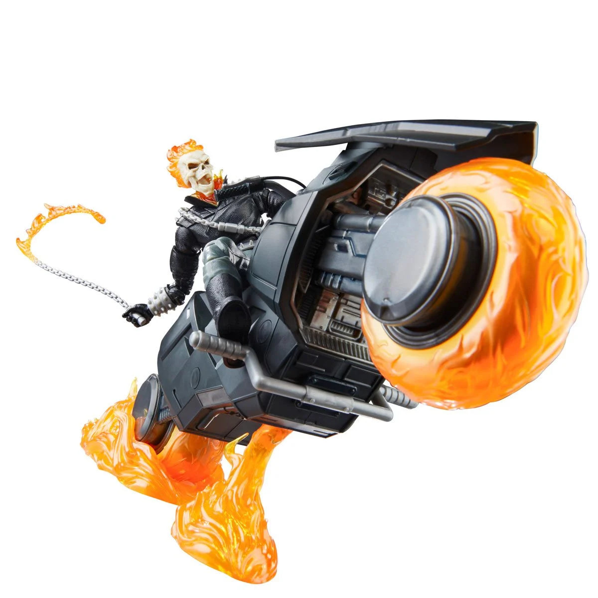 Marvel Legends Series Ghost Rider Danny Ketch with Motorcycle 6-Inch Action Figure - Collectible Toy for Superhero Fans & Marvel Universe Display