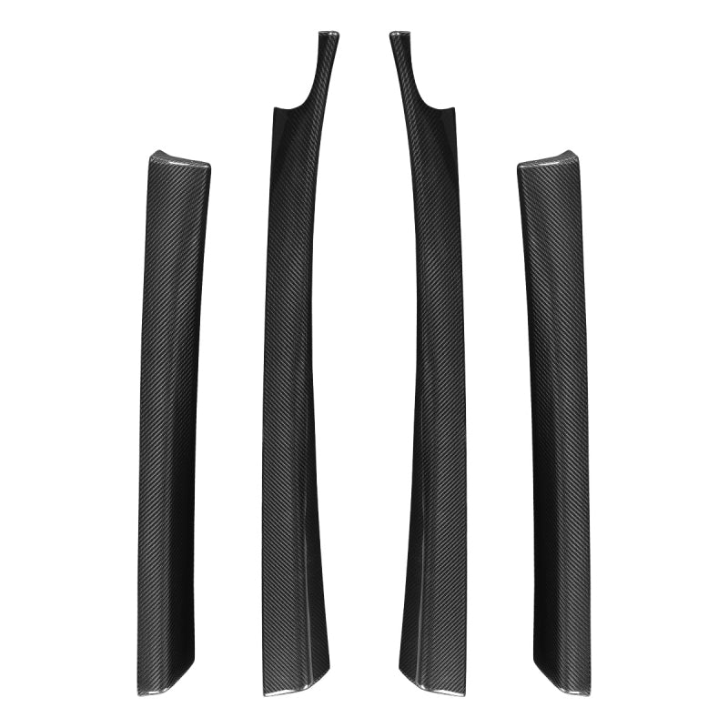 Premium Carbon Fiber Front & Rear Upper Door Panel Covers for Tesla Model 3 2024+ (4-Piece Set) - Enhance Interior Style & Protection for Daily Driving & Car Shows