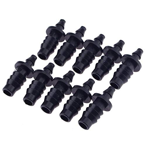 10pcs End Plug Hole Seal Stoppers - 4/7mm Drip Irrigation Fittings, Tubing Capillary Hose Pipe Caps for Garden Watering System - Perfect for Blocking Plastic Pipes in DIY Irrigation & Hydroponics Setup