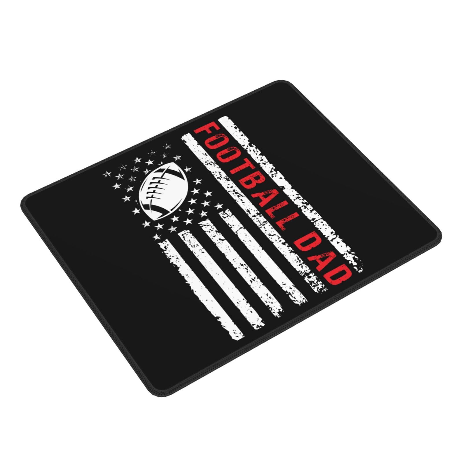 SIYTUAU USA Flag American Football Mouse Pad - Waterproof Non-Slip Rubber Gaming Mousepad (10x12 inches) for Laptop, Office & PC - Perfect for Sports Fans & Gamers