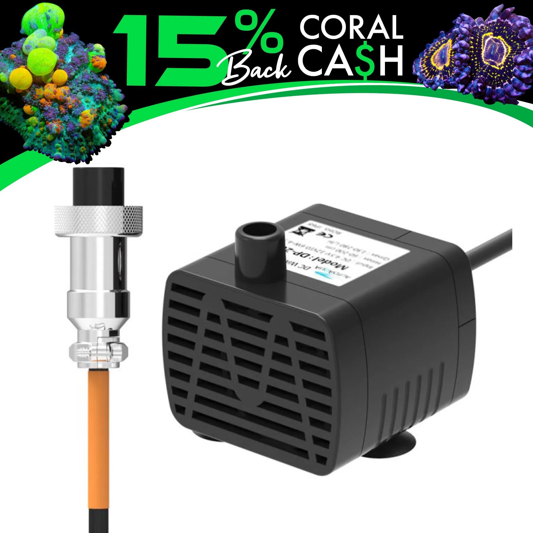 Hydros DC Micro Pump - High Efficiency 12V Water Pump for Aquariums, Fountains & Hydroponics | Quiet & Durable Submersible Pump for Indoor & Outdoor Use