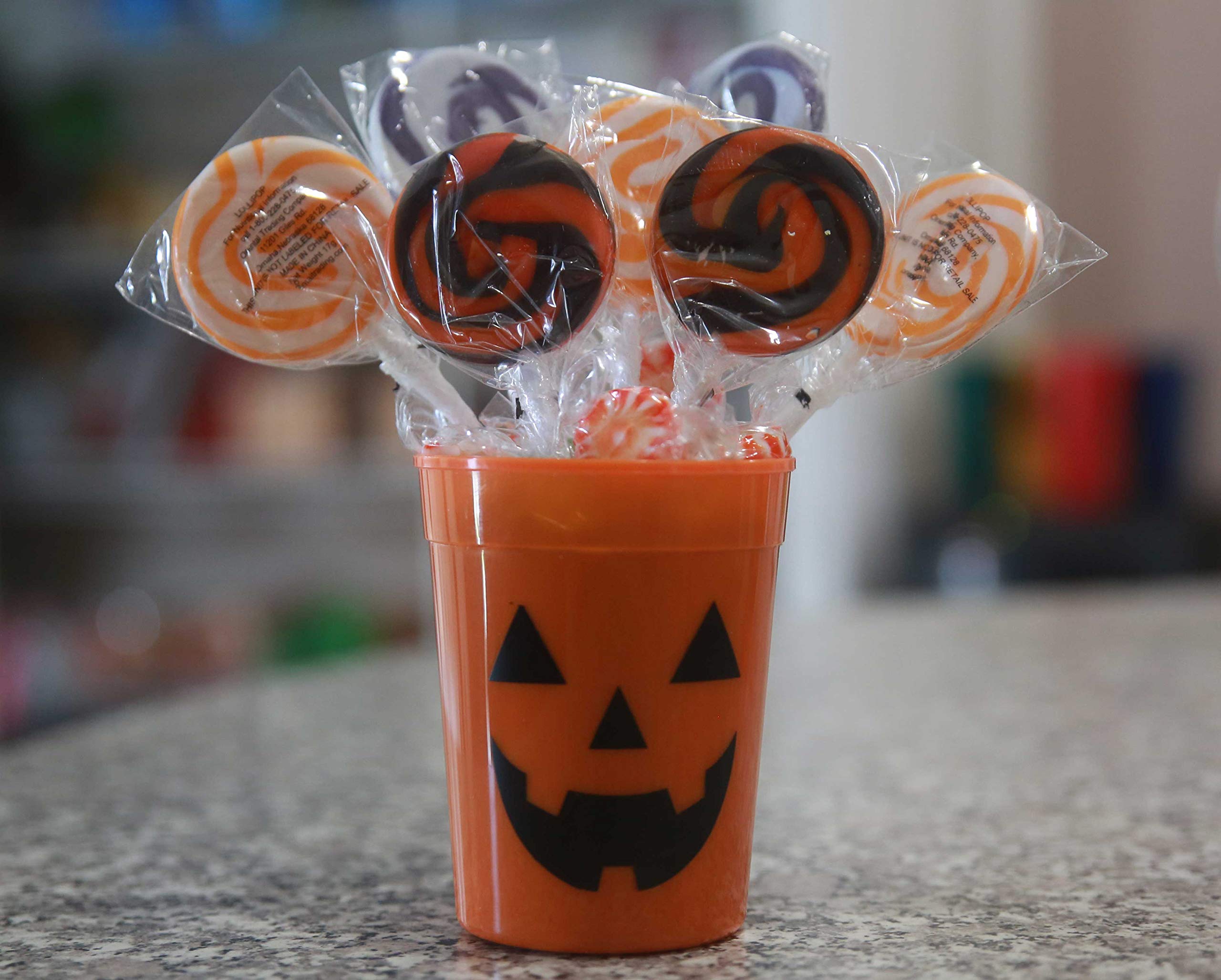 Halloween Candy Bouquet - Assorted Lollipop Gift Set for Trick or Treat, Party Favors & Holiday Decorations | Perfect for Halloween Parties, Office Treats & Spooky Gift Giving