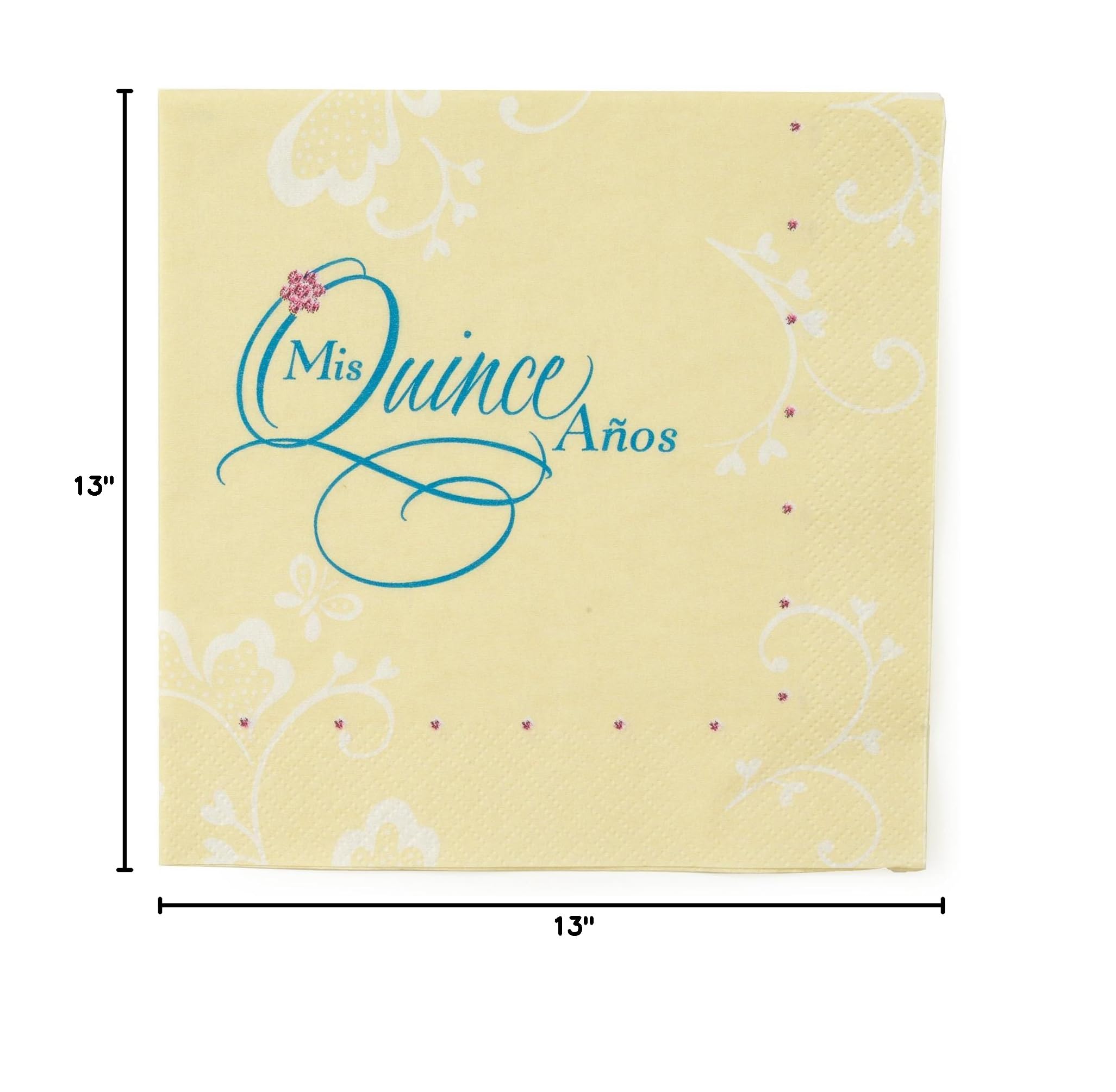 Elegant Quinceañera Lunch Napkins - 36 Count, Premium Quality for Celebrations & Special Occasions