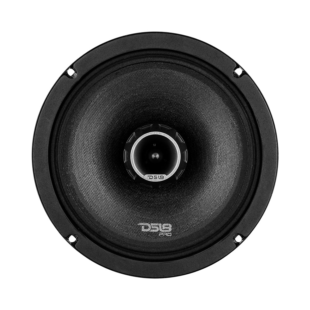PRO ZT 8 Coaxial Mid-Range Loudspeaker - Water Resistant Cone, Built-in Bullet Tweeter & Grill - 275 Watts RMS 4 Ohm (Pair of 2 Speakers) - Perfect for Marine Audio, Car Stereo Upgrades & Outdoor Sound Systems