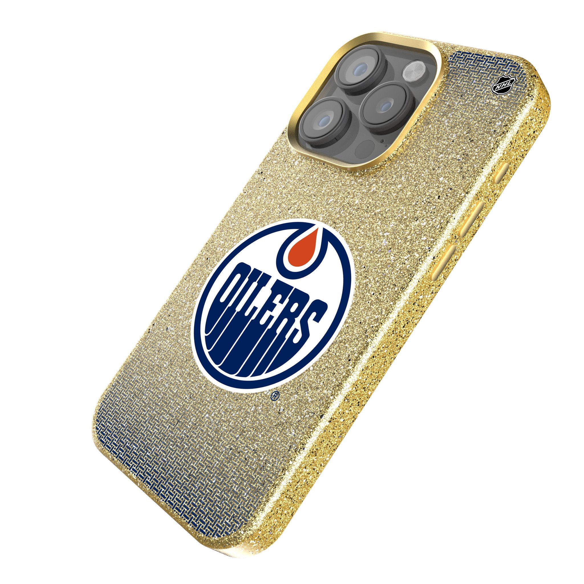 Edmonton Oilers Rhinestone Glitter Phone Case for iPhone 14 13 12 11 Pro Max XR - Sparkling Hockey Team Design for Fans & Game Day Accessories