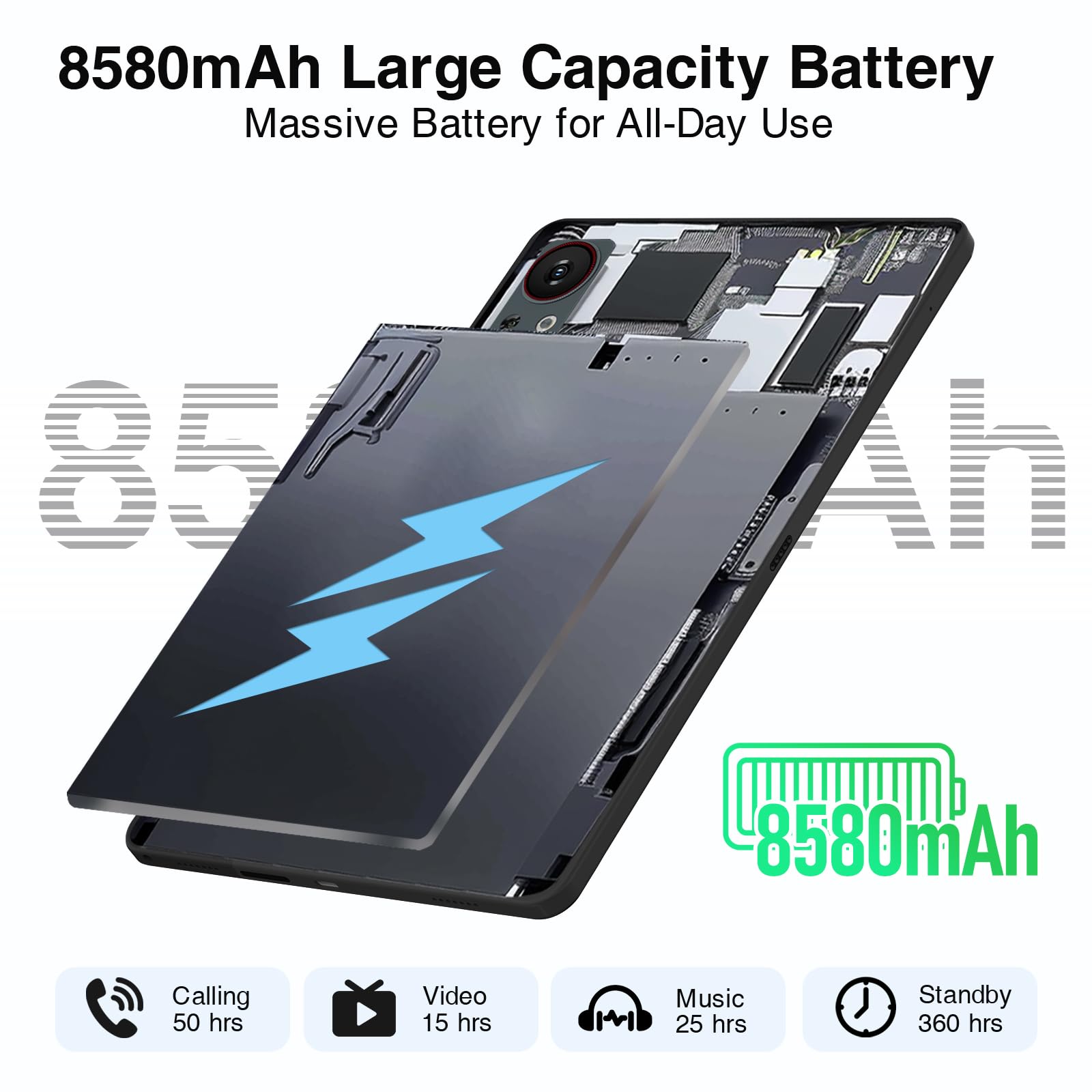 DOOGEE T30SE 11 Inch Android 14 Tablet - 9GB RAM 128GB ROM (Expandable 1TB) - 8580mAh Battery - 2.4K IPS Touchscreen - 4G LTE & 5G WiFi - Octa Core Processor - 13MP+5MP Cameras - OTG/GPS/BT5.0/TÜV Certified - Black | Perfect for Work, Study, Streaming & Gaming