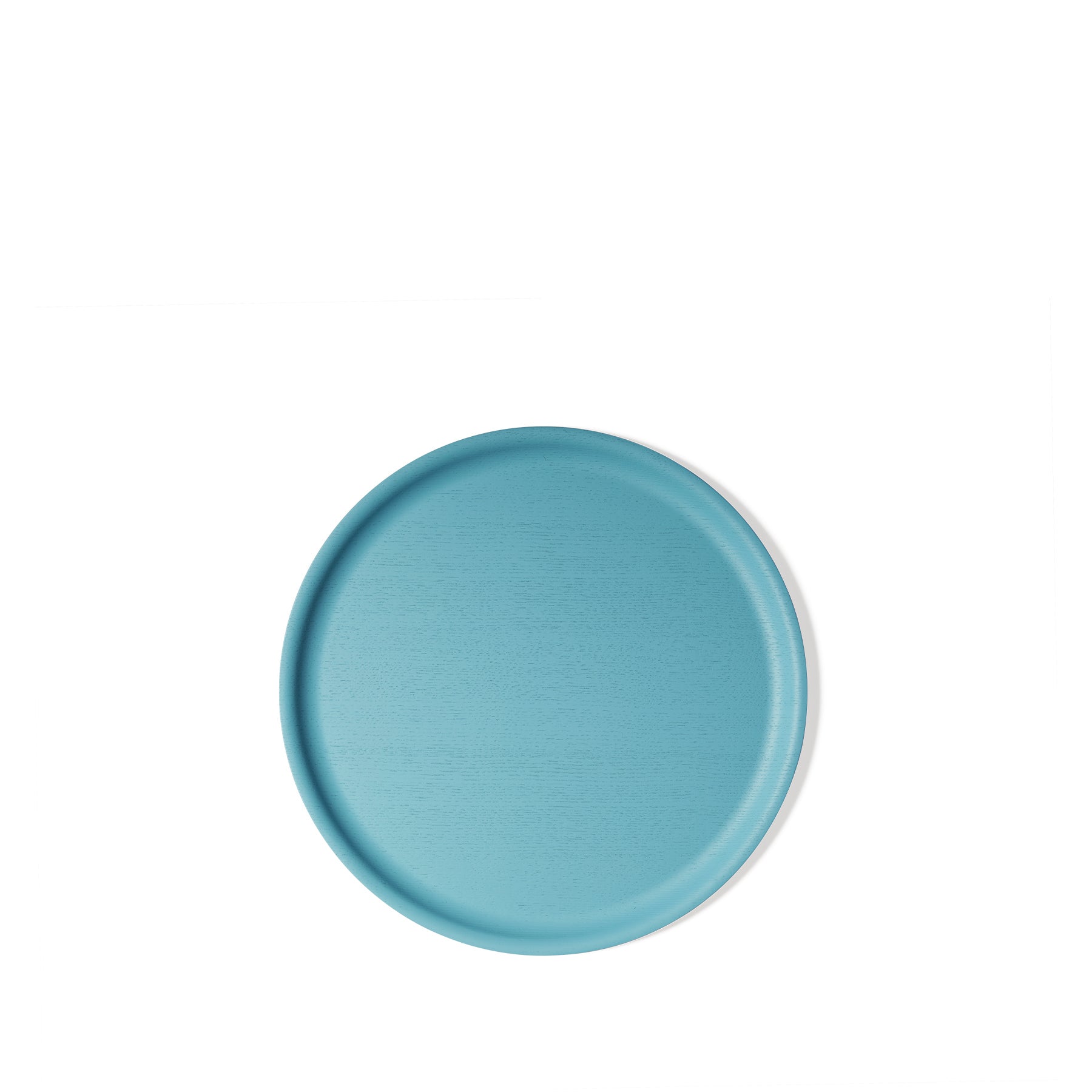 Foggy Blue Small Round Tray – Decorative Serving Tray for Coffee Table, Vanity, or Bathroom Organizer | Perfect for Home Decor and Entertaining