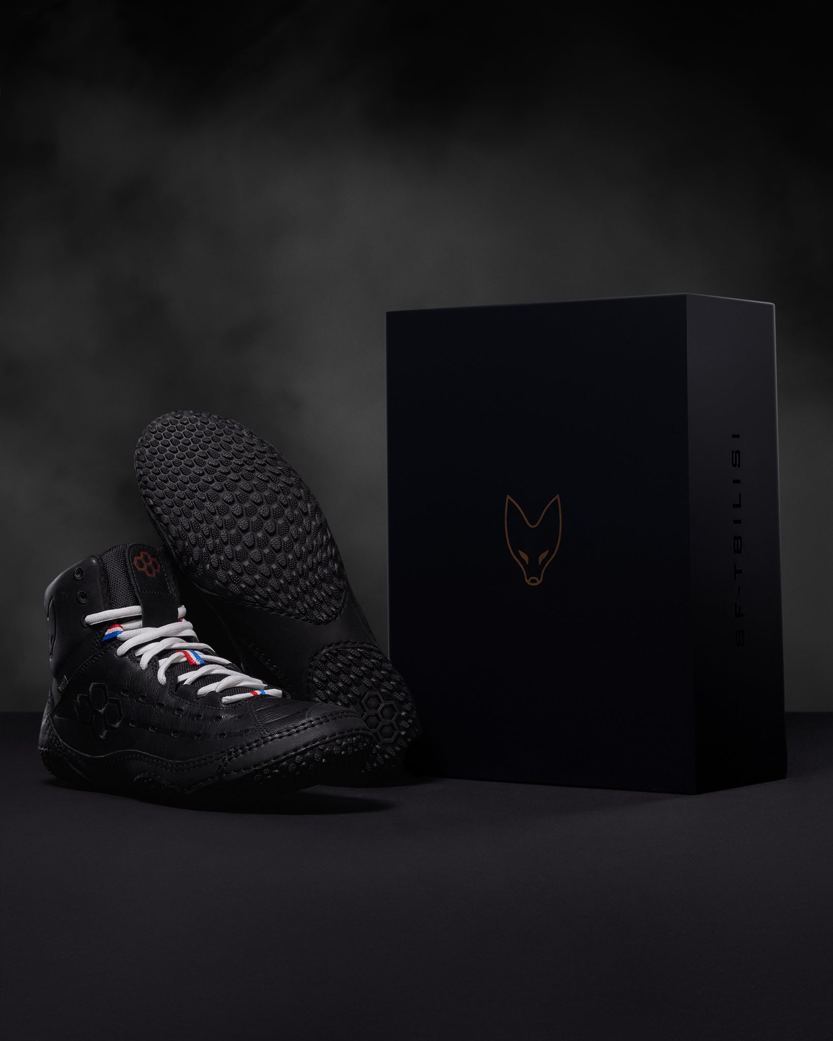 RUDIS SF Tbilisi Adult Wrestling Shoes - Black | Lightweight & Durable for Training & Competition | Perfect for Wrestling, MMA & Grappling