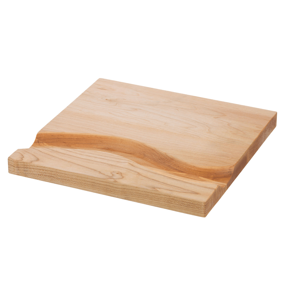 J.K. Adams Maple Square Cheese Board with Cracker Groove - 12 Inch Premium Wooden Serving Tray for Cheese, Charcuterie & Entertaining - Perfect for Parties, Wine Tasting & Holiday Gatherings