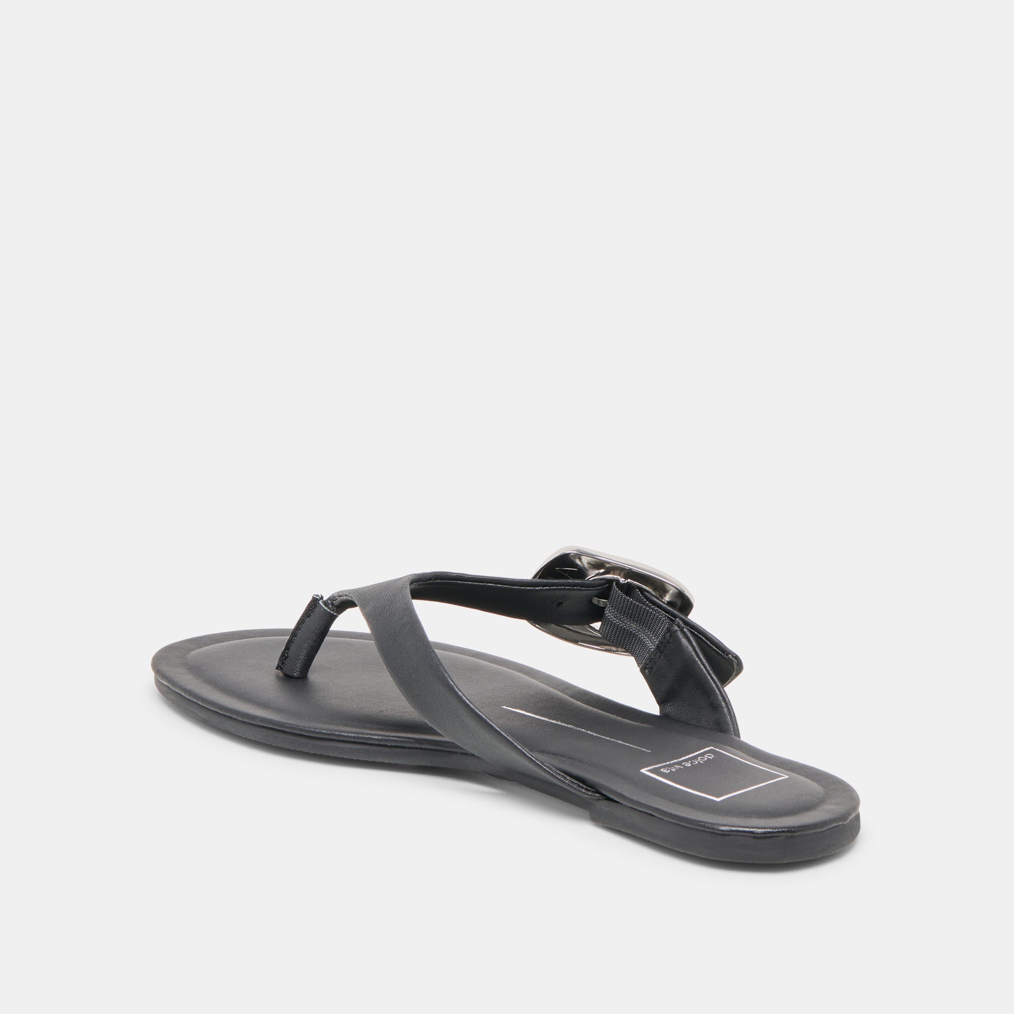 Rossa Black Leather Sandals for Women - Comfortable & Stylish Summer Footwear - Perfect for Beach, Vacation, and Casual Outings