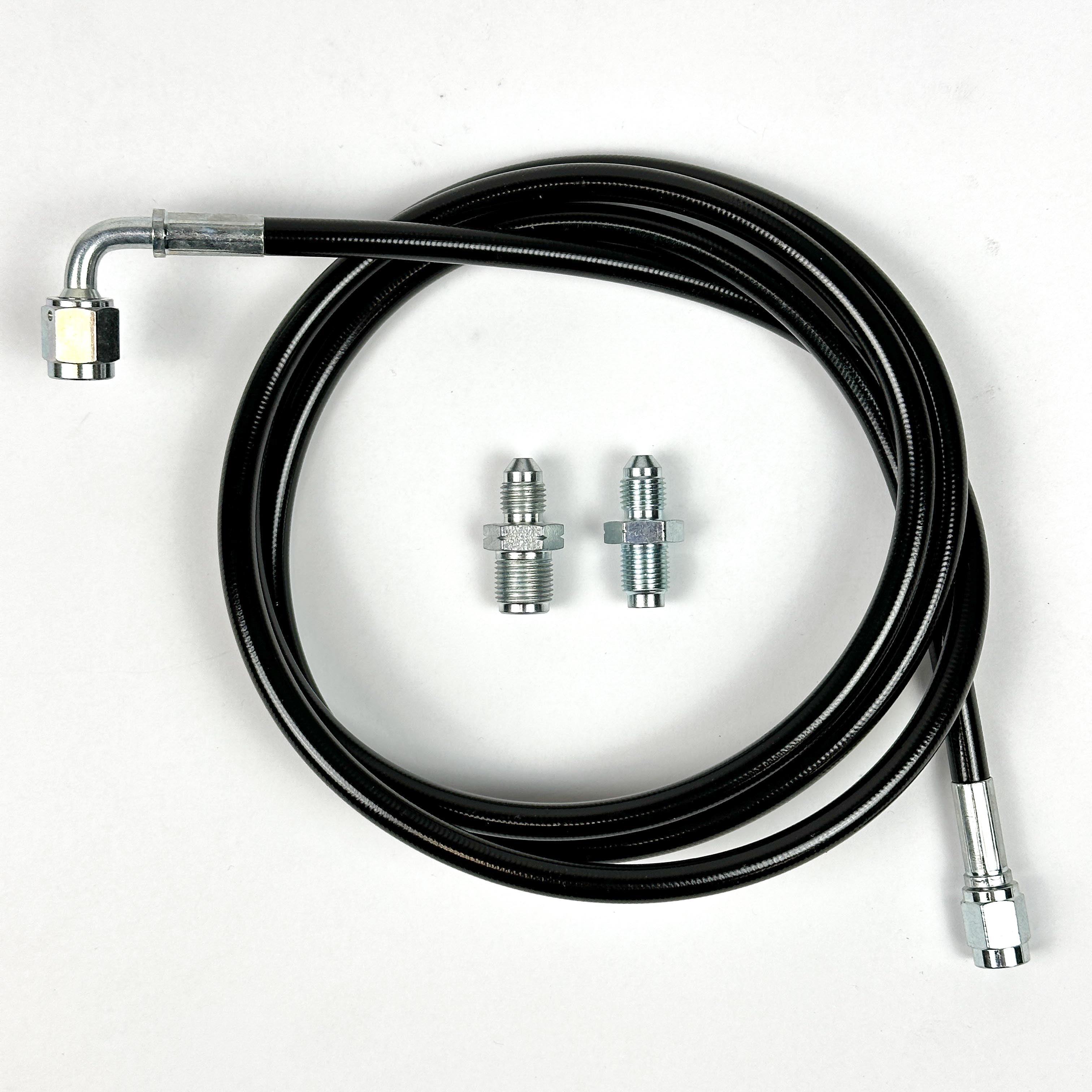 EM2 Clutch Master Cylinder & Slave Cylinder Kit with Stainless Steel Line - Compatible with 2006-2011 Honda Civic 1.8L - Perfect for Clutch System Repair & Performance Upgrades