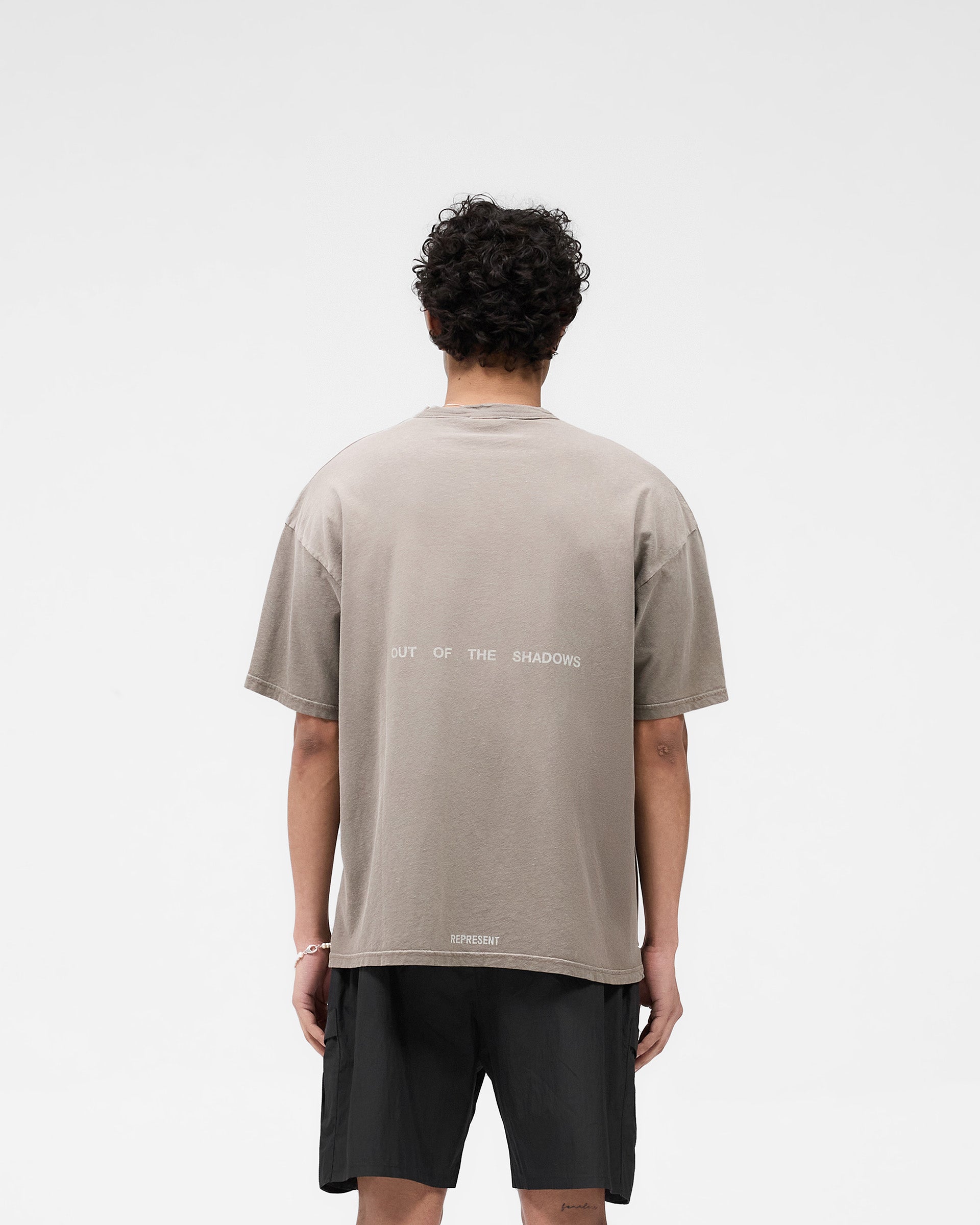 Team Rep T-Shirt - Dark Taupe | Comfortable Cotton Crewneck Tee for Sports & Casual Wear