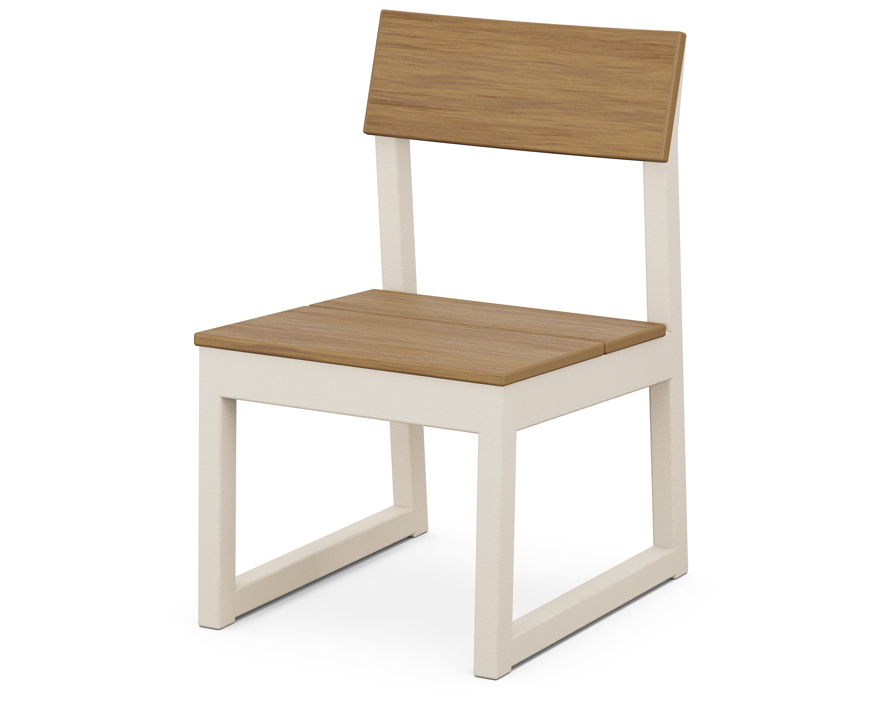 POLYWOOD EDGE Dining Side Chair - Weather-Resistant Outdoor Patio Furniture for Garden, Poolside, and Backyard Dining - Heavy-Duty All-Weather Plastic Adirondack Chair