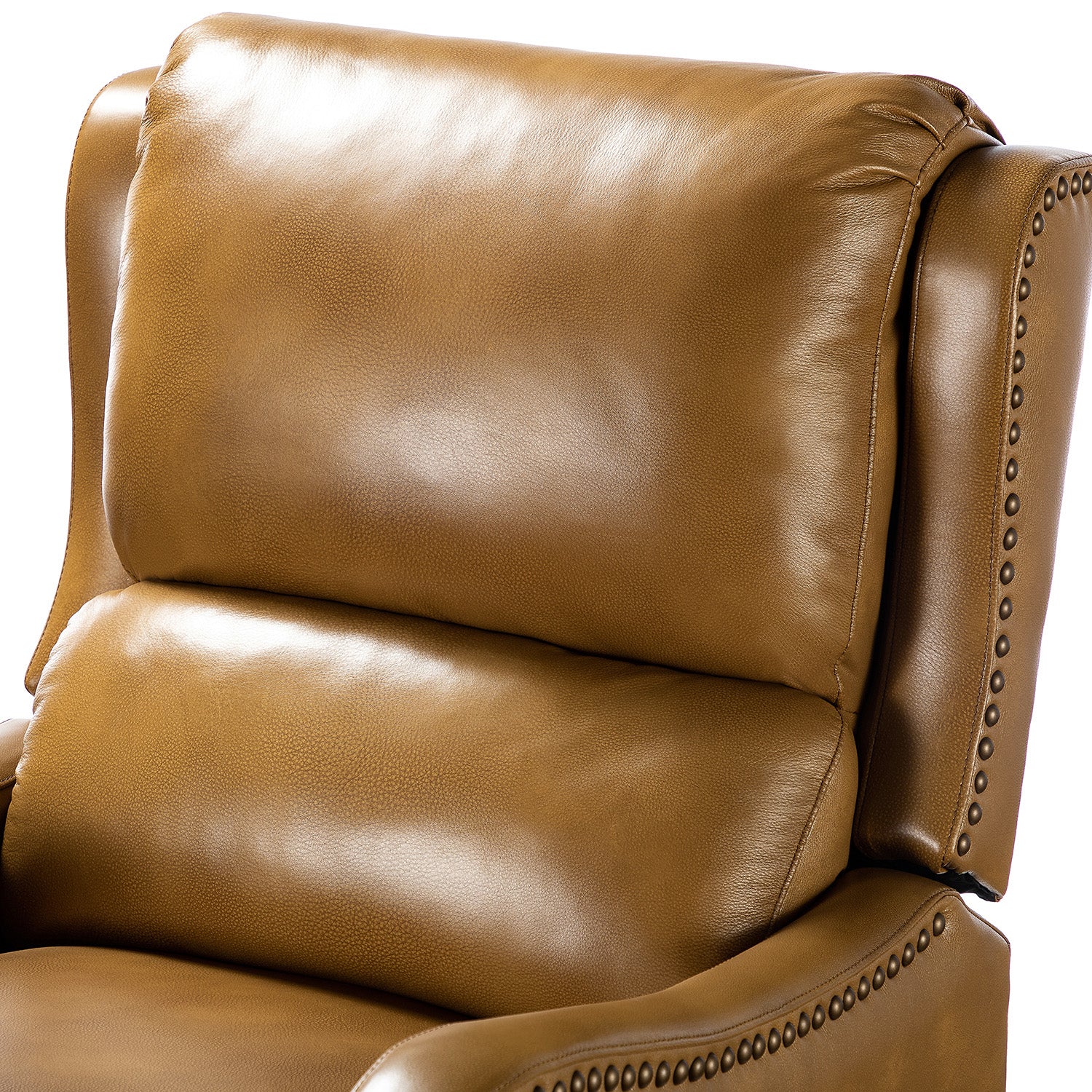 Deliat Genuine Leather Recliner Chair - Premium Comfort for Living Room, Home Theater & Office - Adjustable Footrest & Lumbar Support - Brown PU Leather Sofa for Relaxation & Entertainment