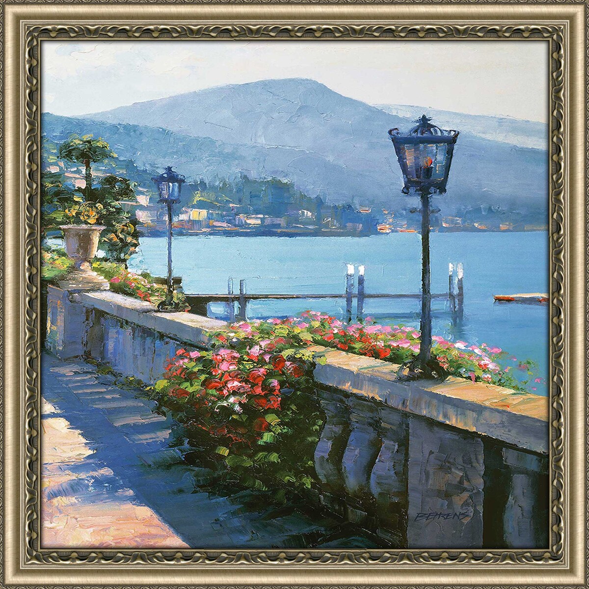 Bellagio Promenade by Howard Behrens II - Premium Acrylic Wall Art Print - Perfect for Living Room, Bedroom & Office Decor