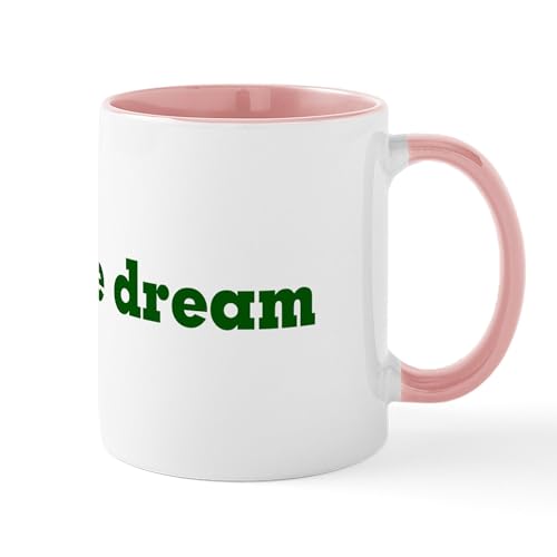 White/Pink Inside - Livin The Dream Coffee Mugs