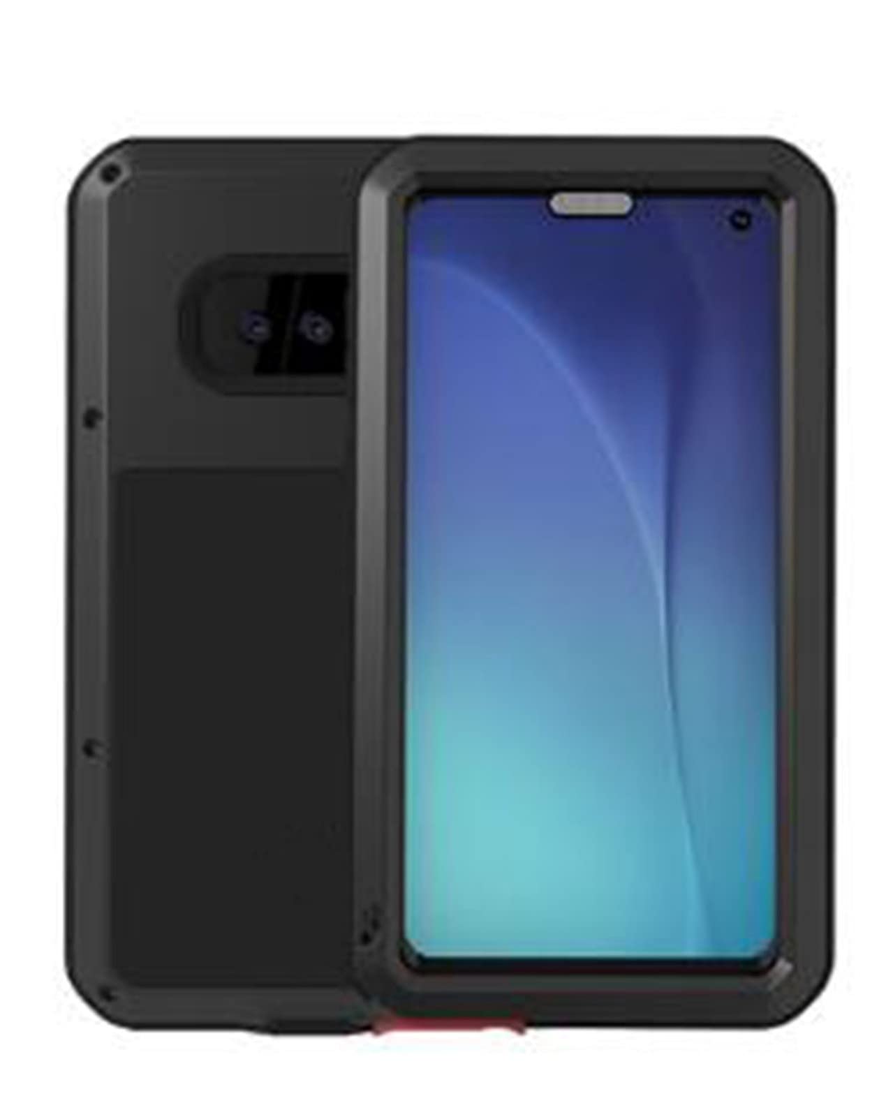 **Shockproof Waterproof Phone Case for Samsung Galaxy Note 20/10 Lite/10 Plus - Heavy Duty Metal Armor Cover (Black) | Perfect for Outdoor, Sports & Travel**