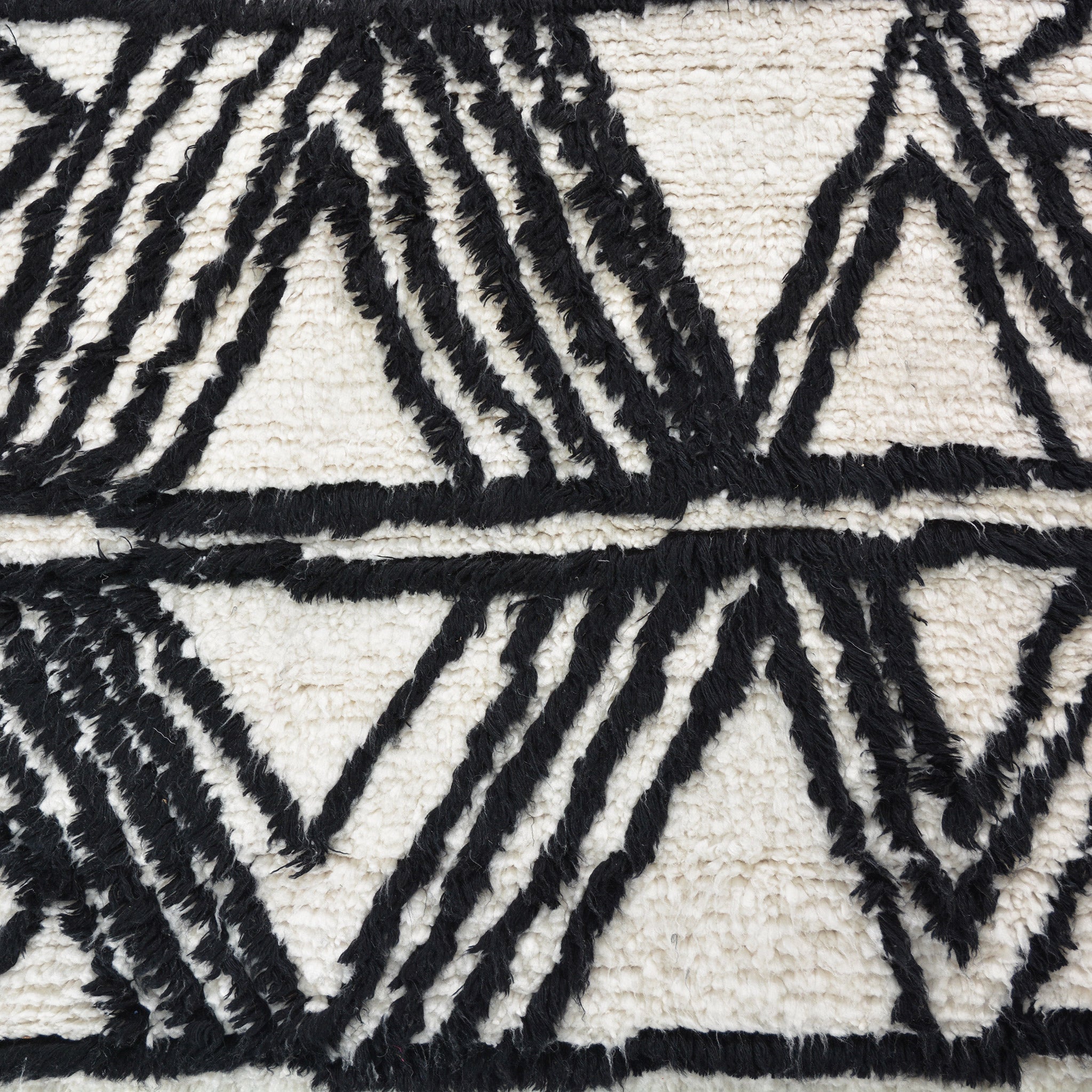 Premium 9' x 12' Black Moroccan Wool Rug - Handmade Berber Carpet for Living Room, Bedroom & Home Decor