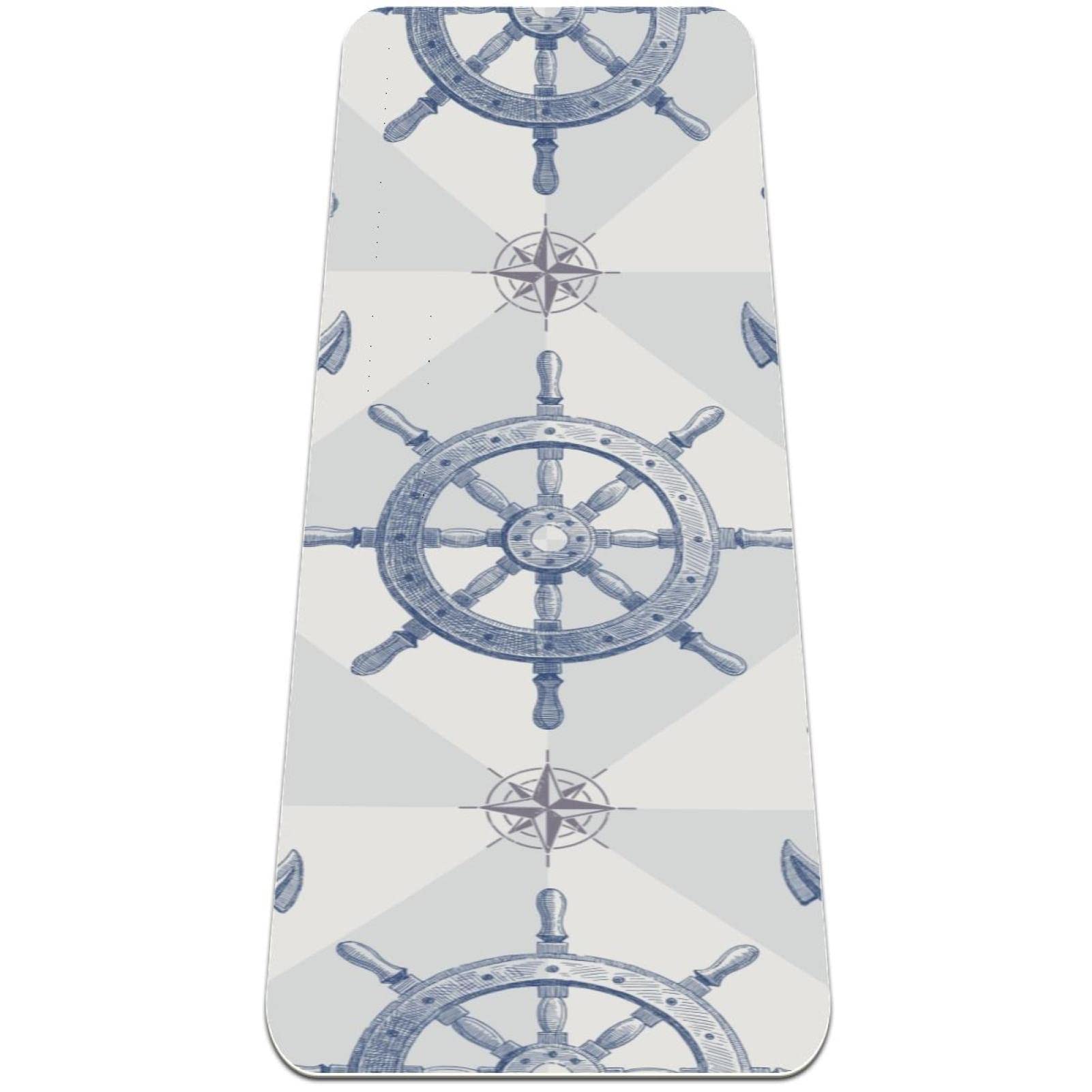 Premium Non-Slip Yoga Mat - Extra Thick 1/2 Inch Exercise Mat for Women & Men - Eco-Friendly Fitness Mat with Anchor Design - Ideal for Yoga, Pilates, Home Workouts & Gym Sessions