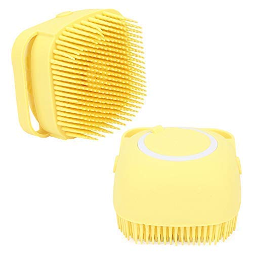 SHIV Silicone Bath Brush with Hooks - Gentle Exfoliating & Massaging Body Scrubber for Baby & Adults - Shampoo Dispenser Brush - Perfect for Shower, Spa & Sensitive Skin Care (Multi Color)