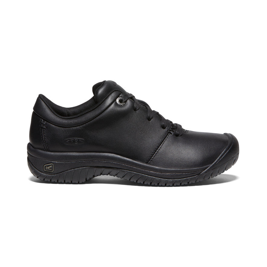 Women's PTC Oxford Shoes - Classic Black Leather Slip-On Loafers for Work, Office & Casual Wear | Comfortable & Stylish Footwear for Women