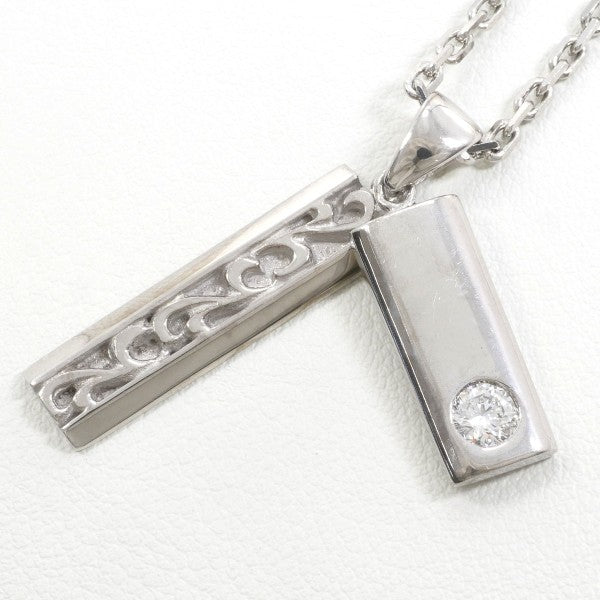 18K White Gold Diamond Necklace for Women - Elegant Pendant Jewelry Gift for Anniversary, Wedding & Special Occasions