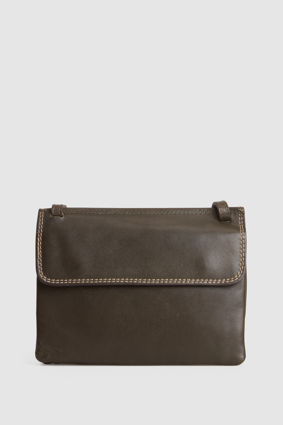 Genuine Maya Leather Double Flap Crossbody Bag for Women - Stylish Shoulder Purse with Adjustable Strap, Perfect for Work, Travel & Everyday Use