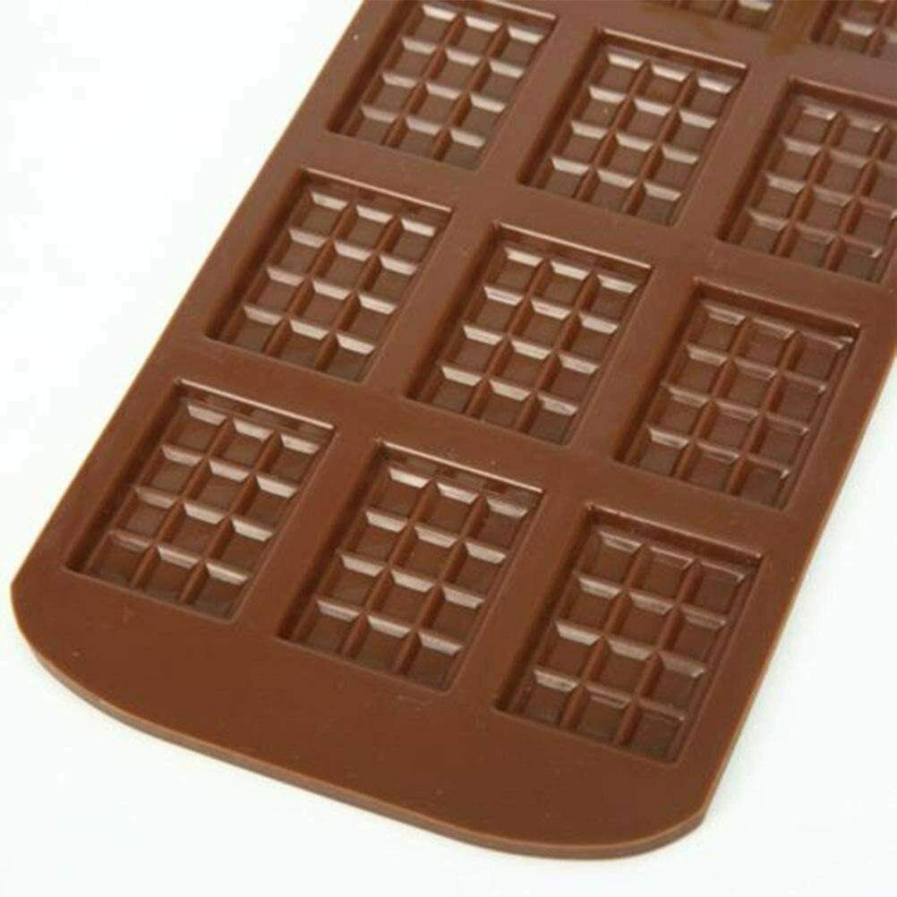 Selecto 2-Piece Non-Stick Silicone Chocolate Molds for Baking - Reusable Mini Energy Bar Candy Molds for DIY Chocolate Making, Perfect for Home Baking & Holiday Treats