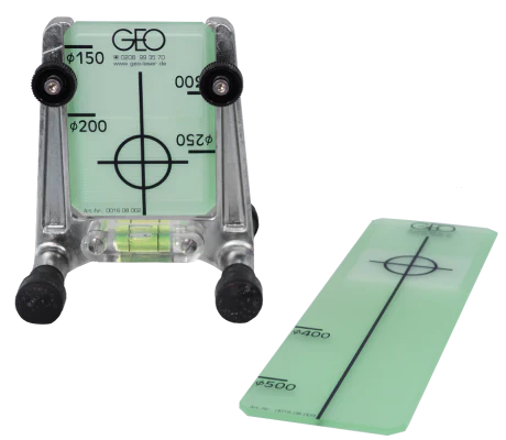 Geo Laser Universal Target Frame KL 04 with Targets DN 150-300 & DN 400-500 for Pipe Alignment & Construction Surveying - High Precision Laser Measurement Tool