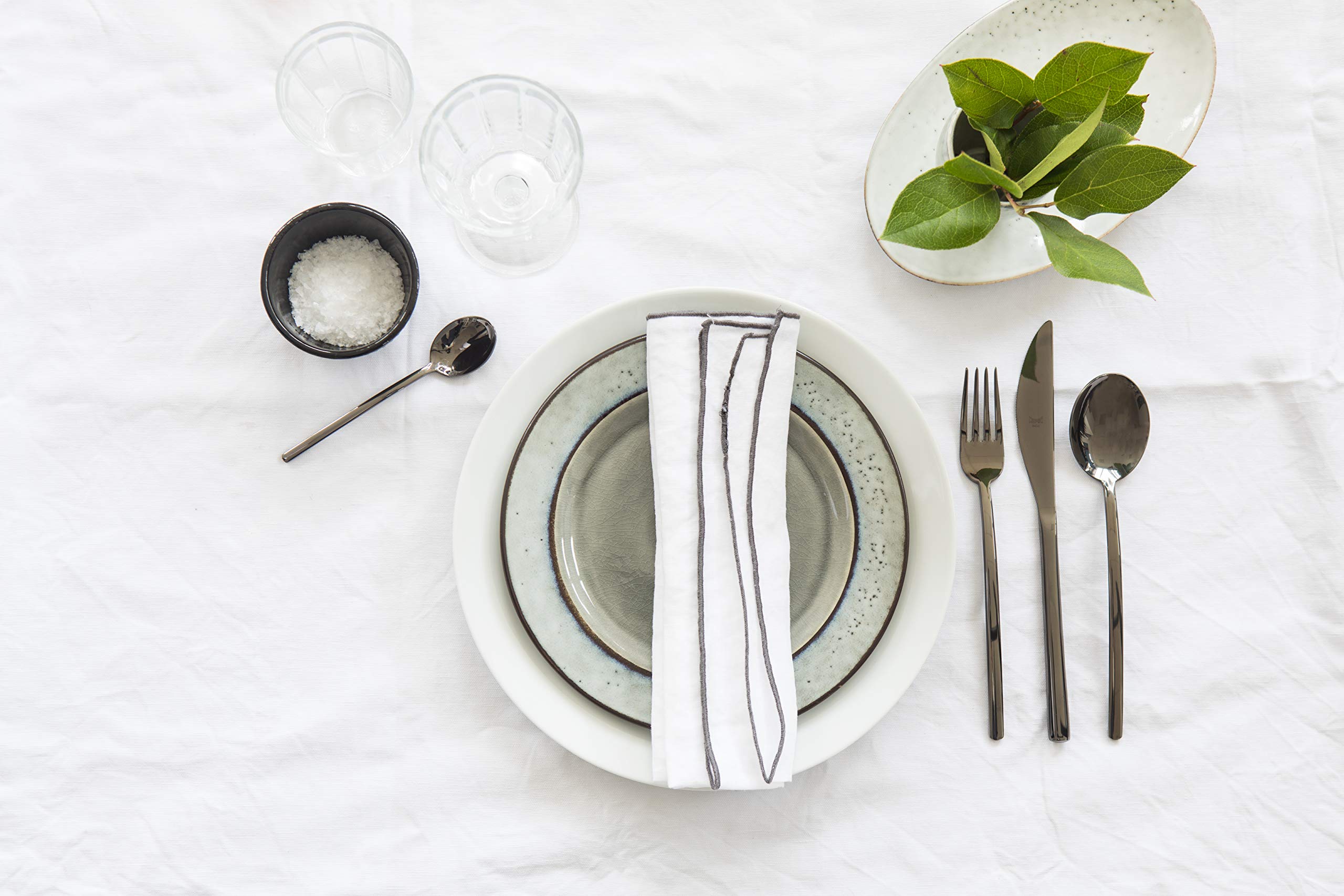 MEPRA Due Oro Nero Silver Cake Fork - Elegant Dessert Fork for Cakes, Pastries, and Fine Dining | Perfect for Weddings, Tea Parties, and Special Occasions