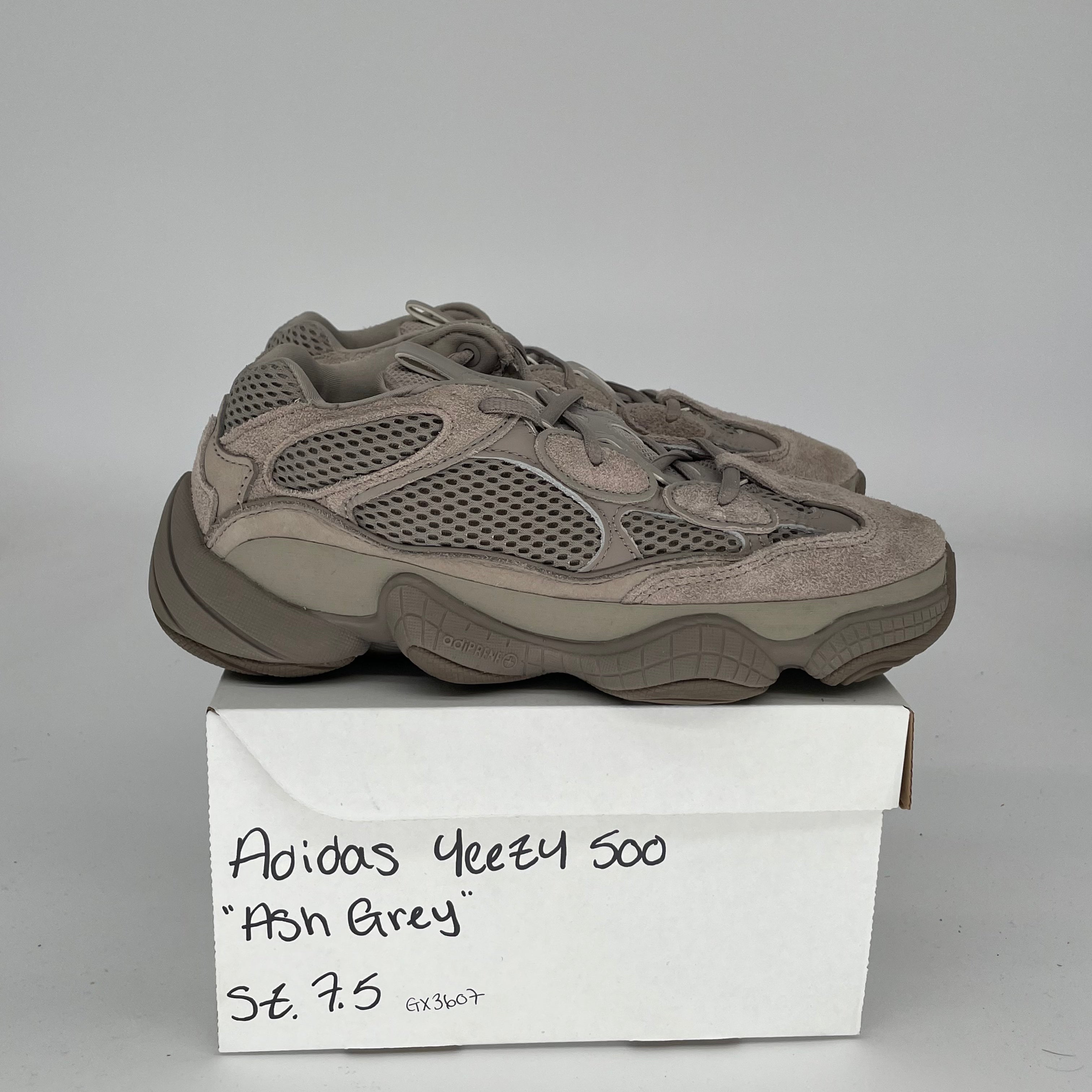 Adidas Yeezy 500 Ash Grey Sneakers - Men's Size 7.5 (GX3607) | Comfortable Running Shoes for Gym, Casual Wear & Street Style