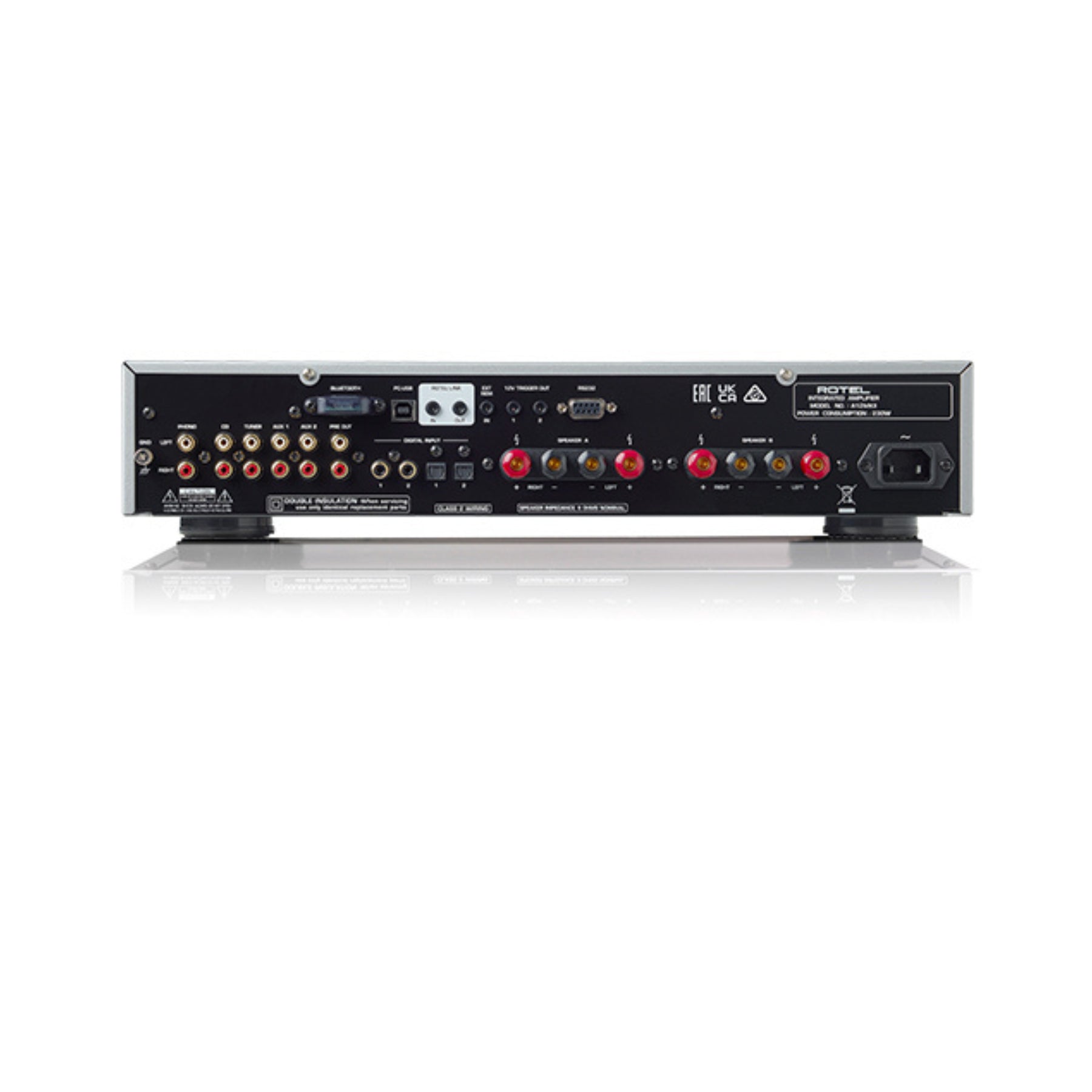 Rotel A12MK2 Integrated Stereo Amplifier - 60W x 2 Channel Hi-Fi Audio System with Phono Input & Bluetooth | Perfect for Home Theater, Music Listening, and Vinyl Record Playback