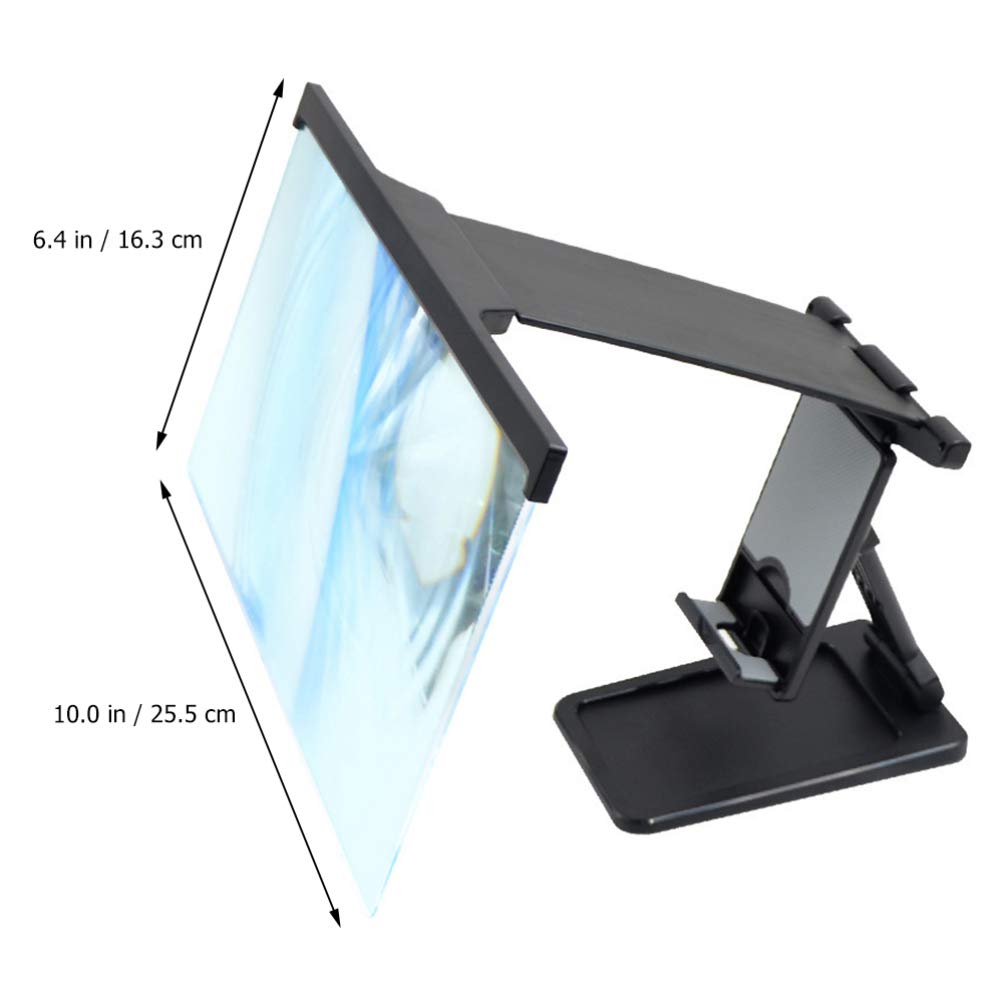 3D Phone Screen Magnifier Stand with Acrylic Lens - 20x Magnification for Smartphones & Tablets | Perfect for Watching Movies, Reading & Gaming Hands-Free
