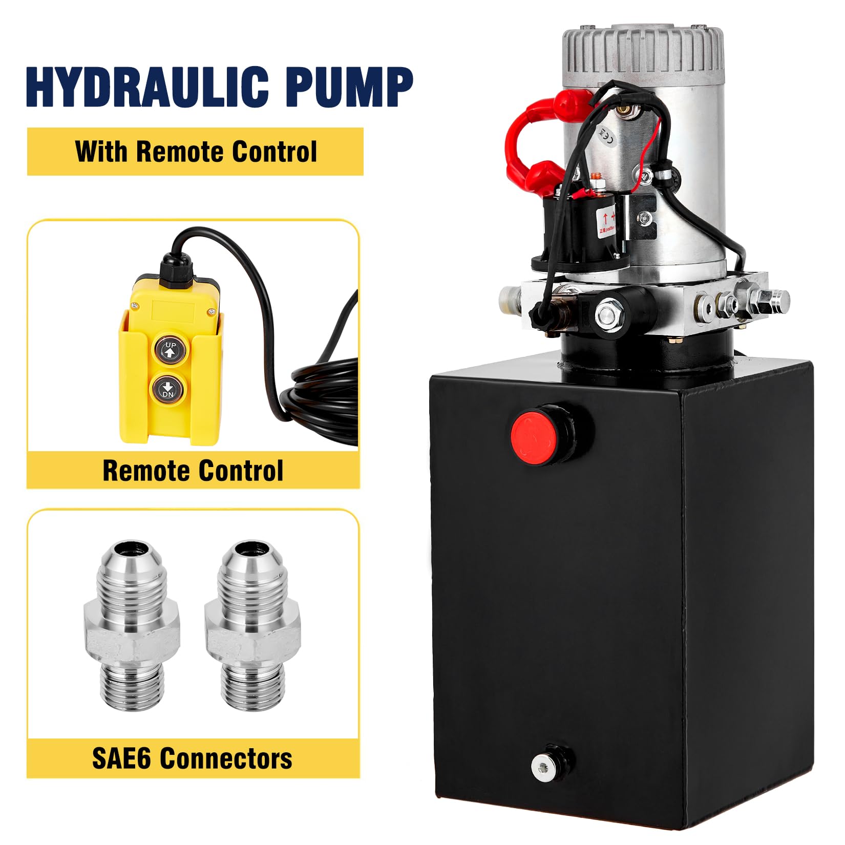 **12V Hydraulic Power Unit 13 Quart - Single Phase Car Lift Hydraulic Pump with 12L Steel Tank for Auto Repair & Garage Use**    **Use Cases:** Ideal for car lifts, automotive repair shops, garage maintenance, and vehicle servicing.