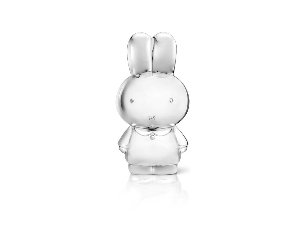 Miffy Silver Money Box - Cute Rabbit Piggy Bank for Kids Savings & Coin Collection - Perfect Gift for Birthdays, Christmas, and Home Decor