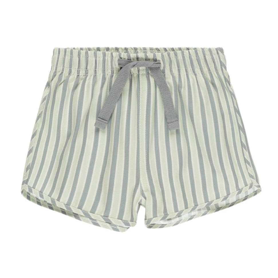 Boys Swim Shorts - Quick Dry Summer Stripe Swim Trunks for Kids - Perfect for Beach, Pool & Water Sports