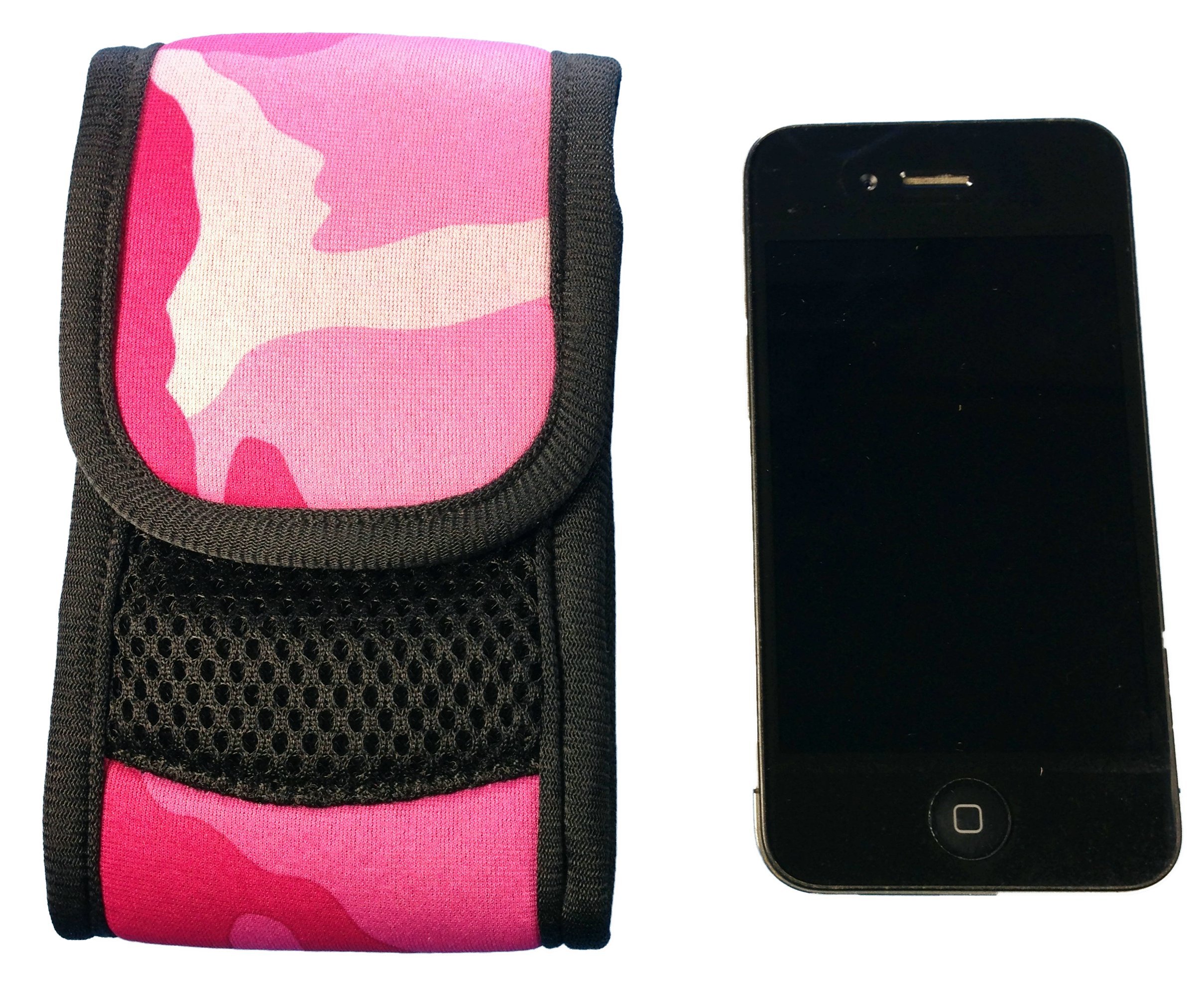 BT Outdoors Pink Camo Cell Phone Pouch - Waterproof & Shockproof Phone Case for iPhone & Android - Perfect for Hiking, Camping & Outdoor Adventures