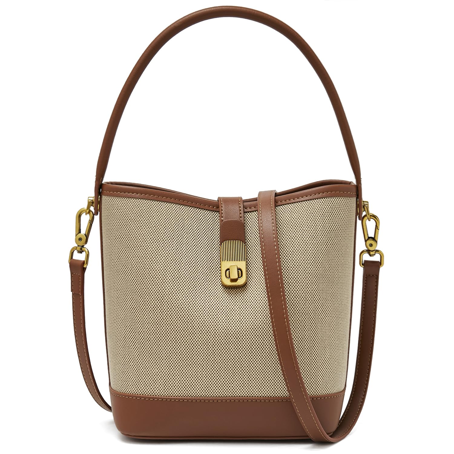 FOXLOVER Women's Small Bucket Bag - Fashionable Crossbody Shoulder Purse for Everyday Use, Work & Travel | Minimalist Designer Handbag