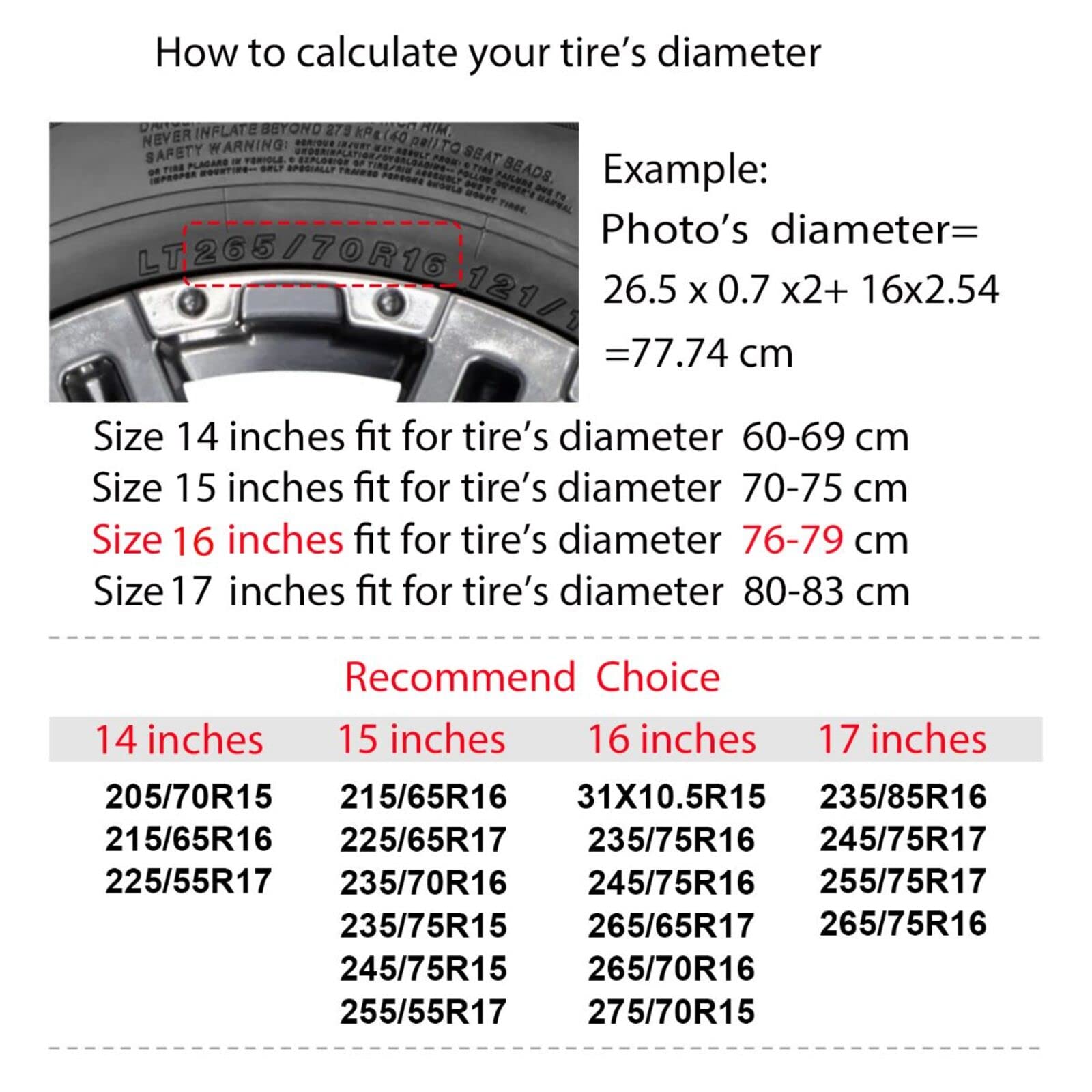 Cool Lion 17 Inch Spare Tire Cover - Dust-Proof & UV Resistant Wheel Protector for Trailers, RVs, SUVs | Perfect for Outdoor Adventures & Road Trips