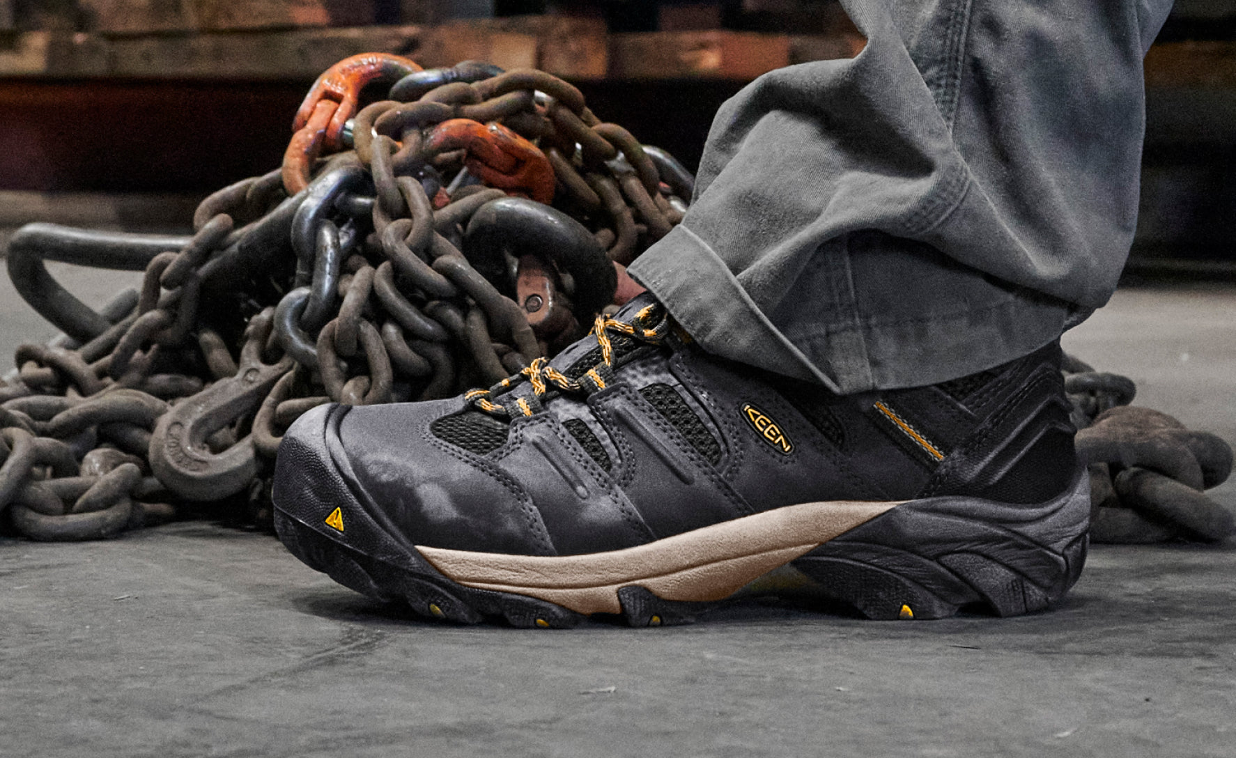 Men's Lansing Mid Waterproof Steel Toe Work Boots - Cascade Brown/Brindle | Durable Safety Shoes for Construction, Hiking & Outdoor Work