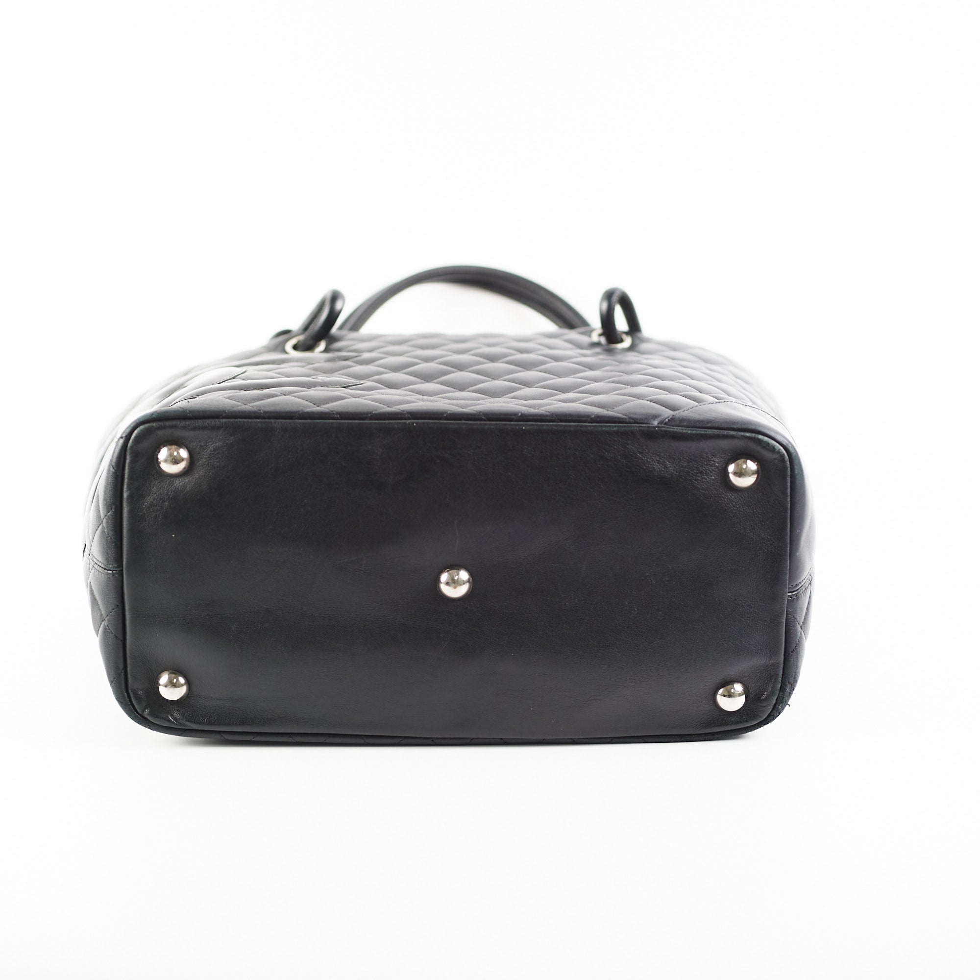Chanel Cambon Black Lambskin Leather Tote Bag for Women - Luxury Designer Handbag for Work, Travel & Everyday Use