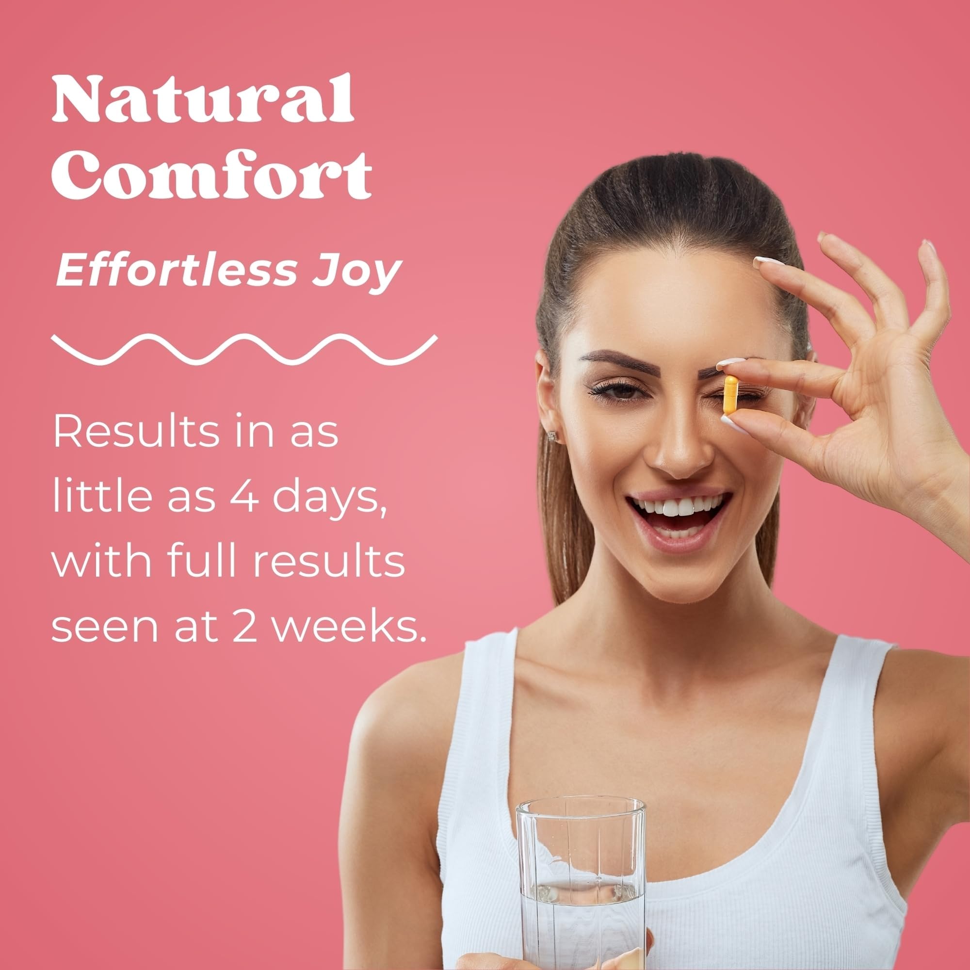 V Bliss Slippery Babe Vaginal Moisturizer Capsules - Organic Slippery Elm Bark, Fenugreek & Maca for Vaginal Dryness Relief | 60 Once-Daily Capsules | Intimate Hydration for Women | Perfect for Menopause, Postpartum & Daily Comfort