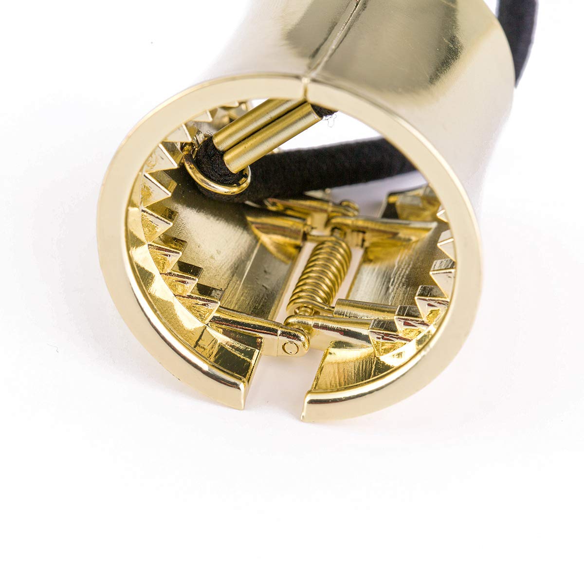 2PCS Metal Hair Cuffs - Gold & Silver Ponytail Holders for Women & Girls - Party & Daily Wear