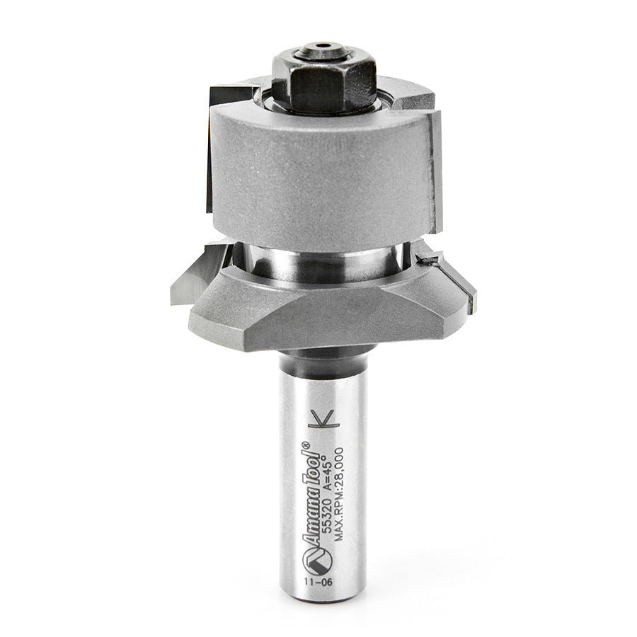 Amana 55320 V Panel Router Bit 1/2 Inch Shank for Woodworking and Cabinet Making - Perfect for DIY Projects and Professional Use